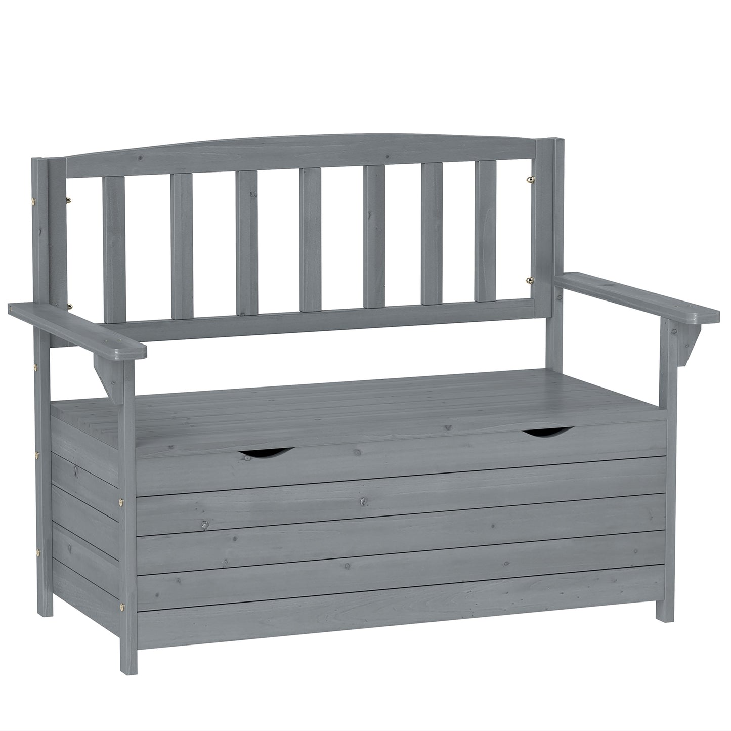 Two-Seater Garden Storage Bench