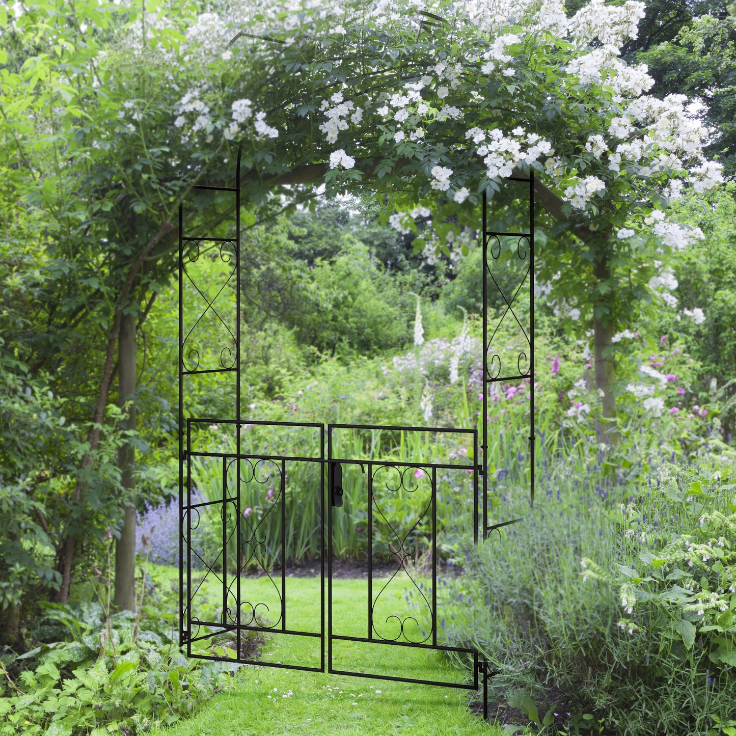 Decorative Garden Arch, with Gate