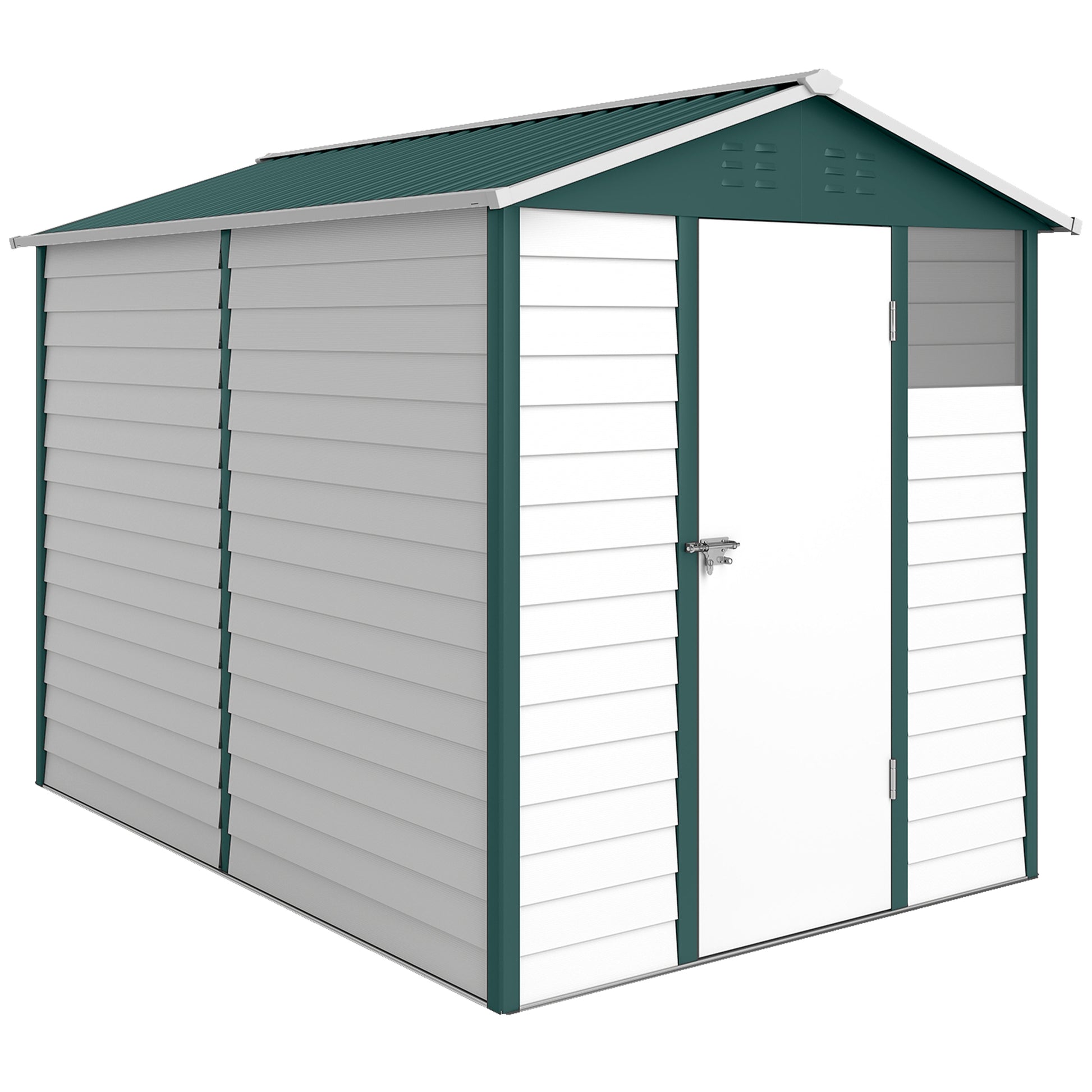 9x 6FT Metal Outdoor Garden Shed
