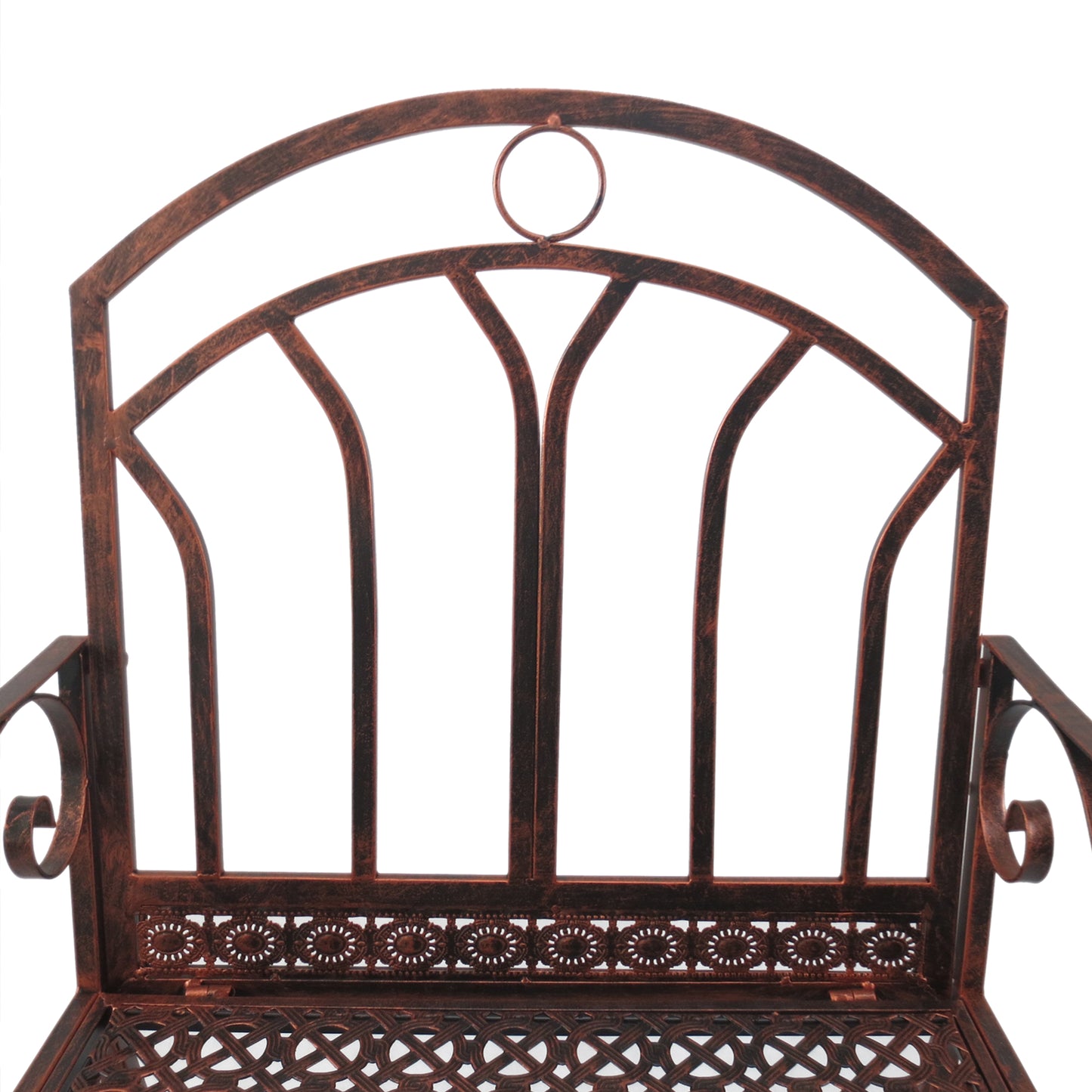 Metal Single Chair 1 Seater Garden Outdoor Rocking Chair Vintage