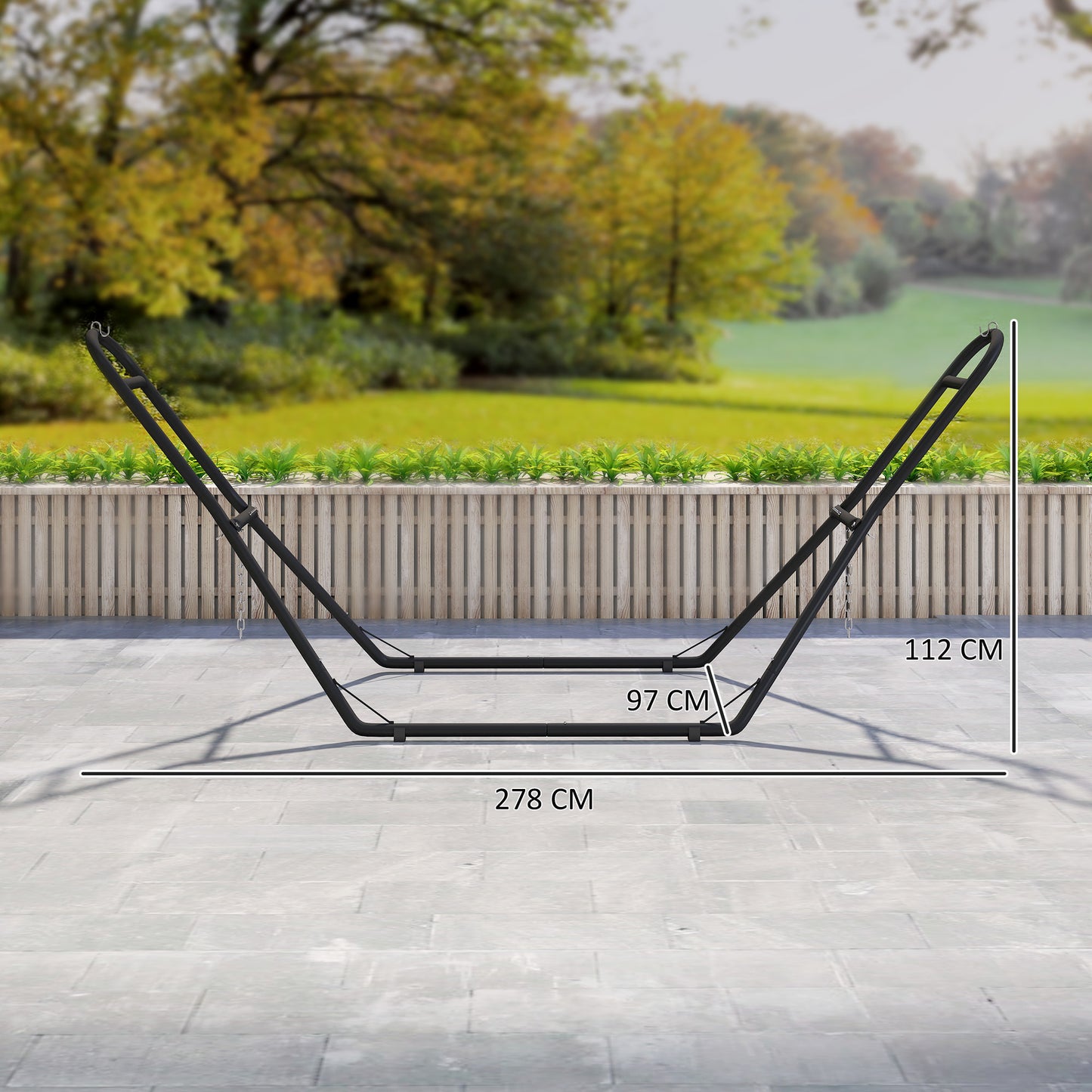 9ft Hammock Stand Adjustable Hammock Frame with Non-Slip Feet