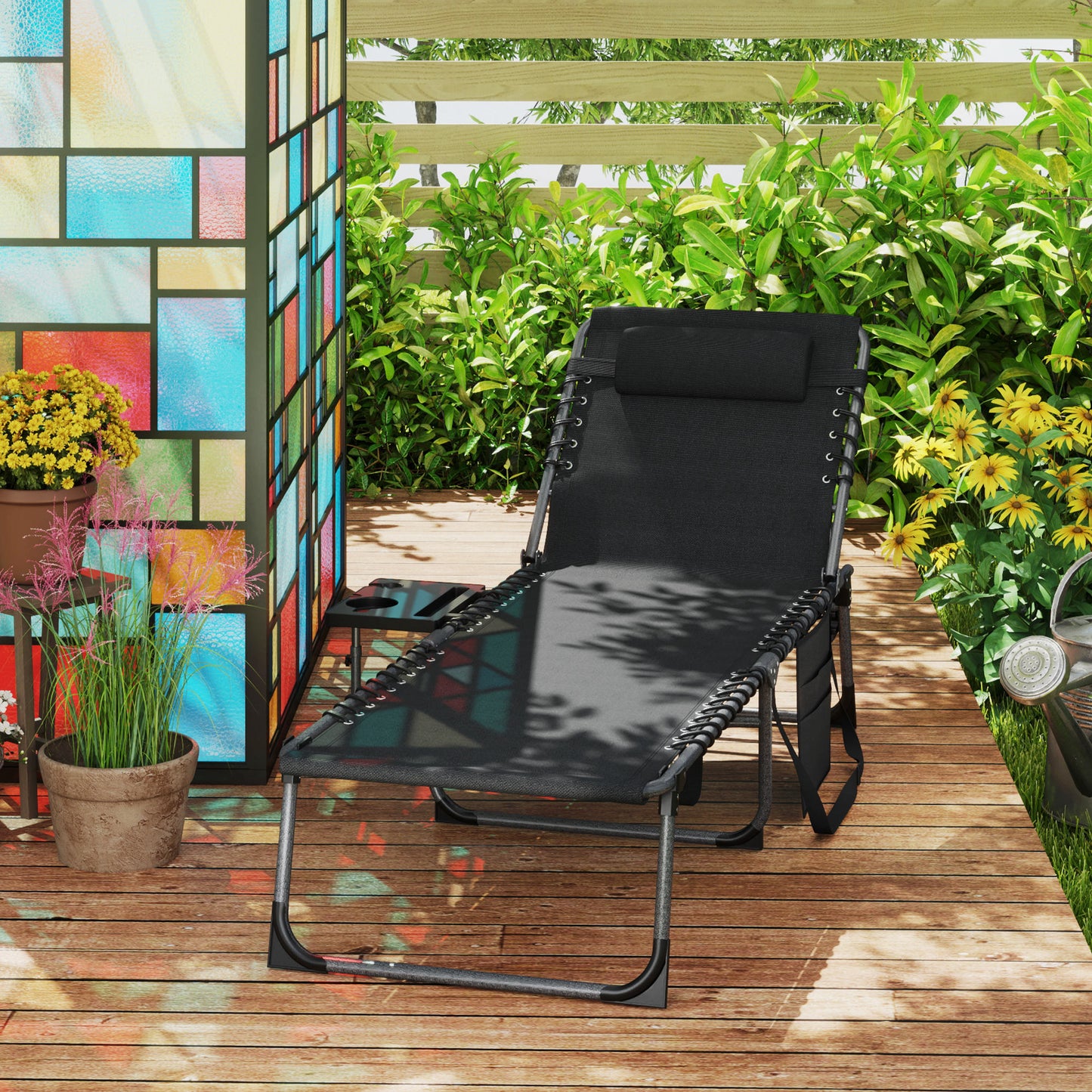 Five-Position Reclining Sun Lounger (3)