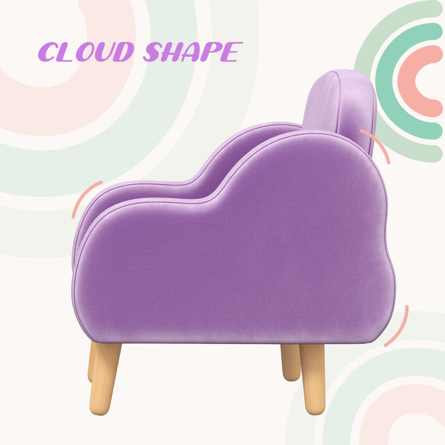 Kids Armchair Toddler Sofa Children Chair with Arm Rest