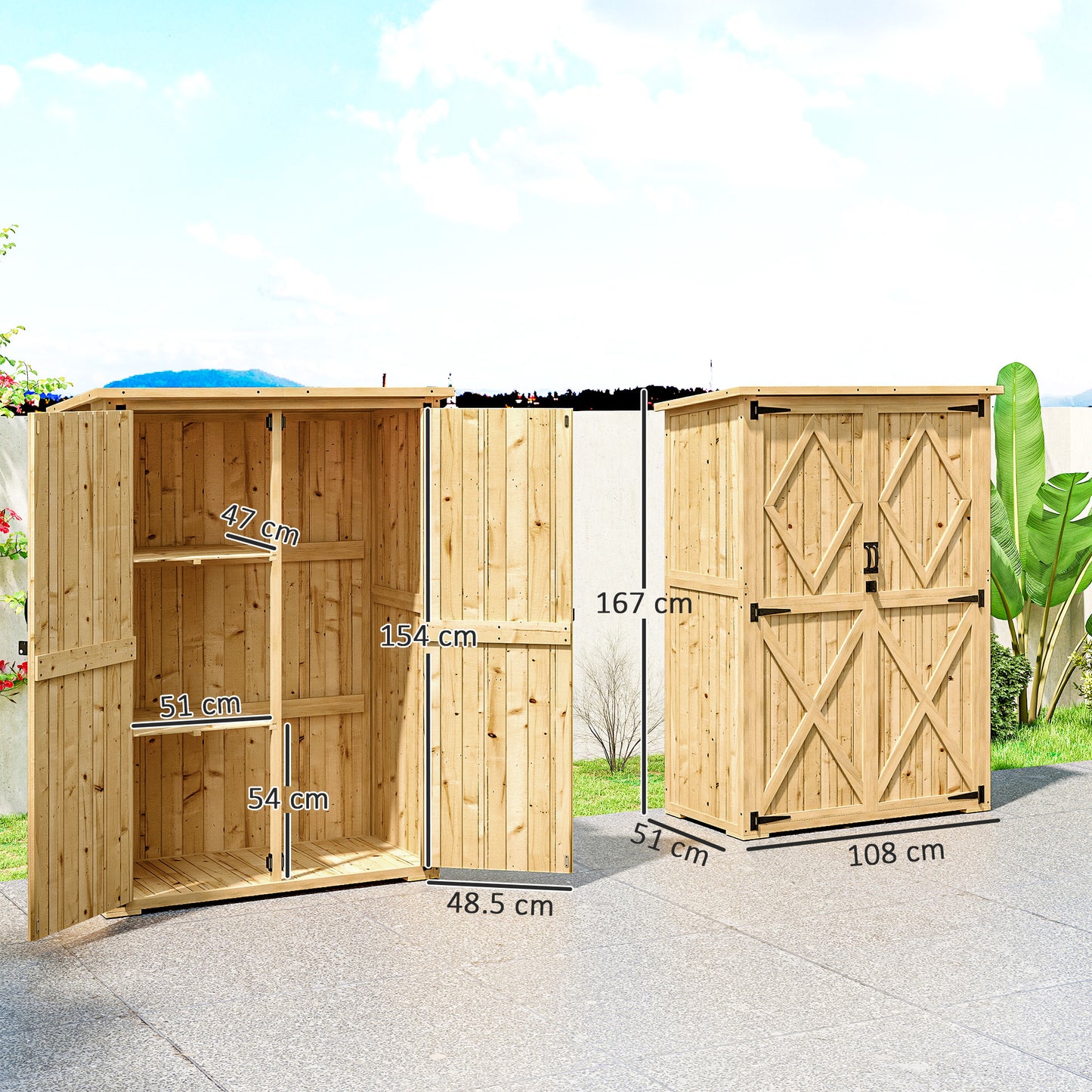 Wooden Garden Storage Shed