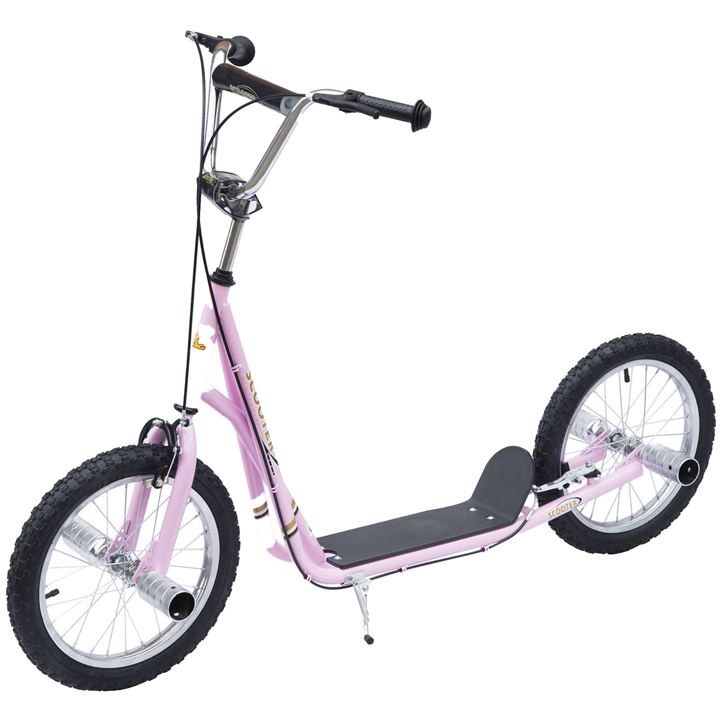 Stunt Scooter, Kids Scooter with 16" Big Wheels, Adjustable Height