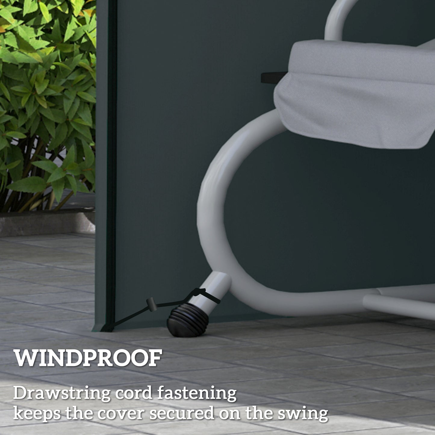 220 x 125cm Three-Seater Swing Chair Protective Cover