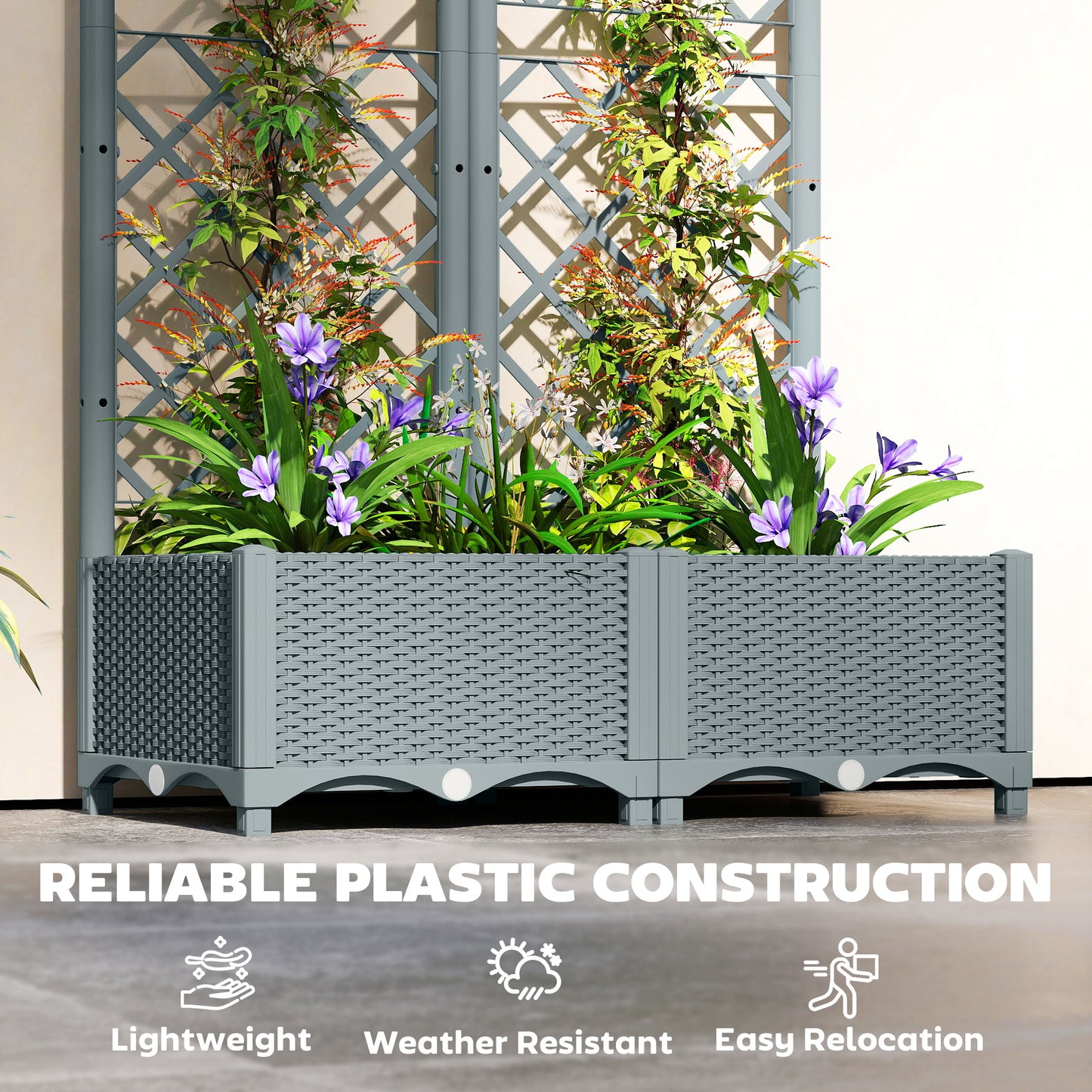 Raised Garden Bed with Trellis (4)