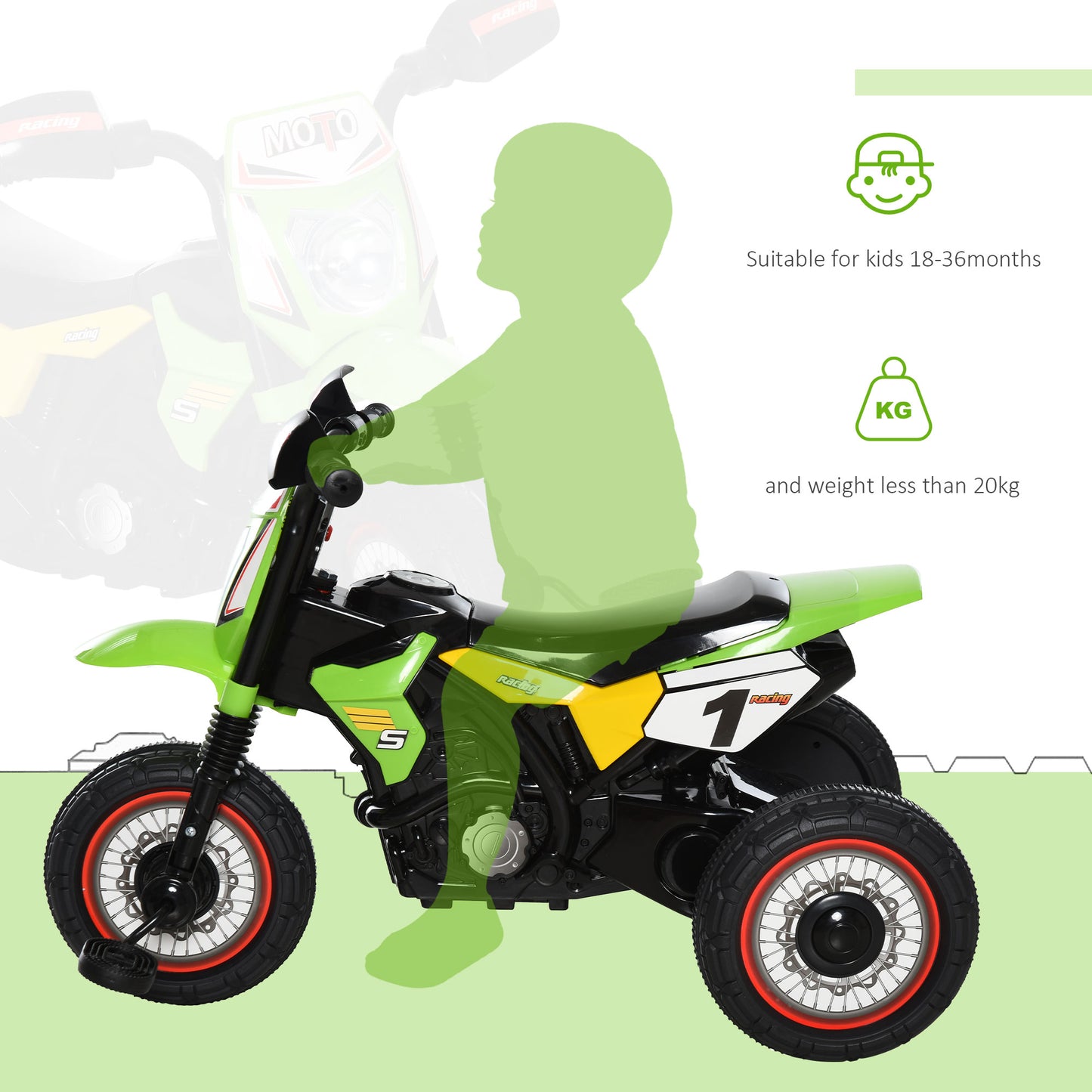 Trike for Kids, Toddler Pedal Motorcycle