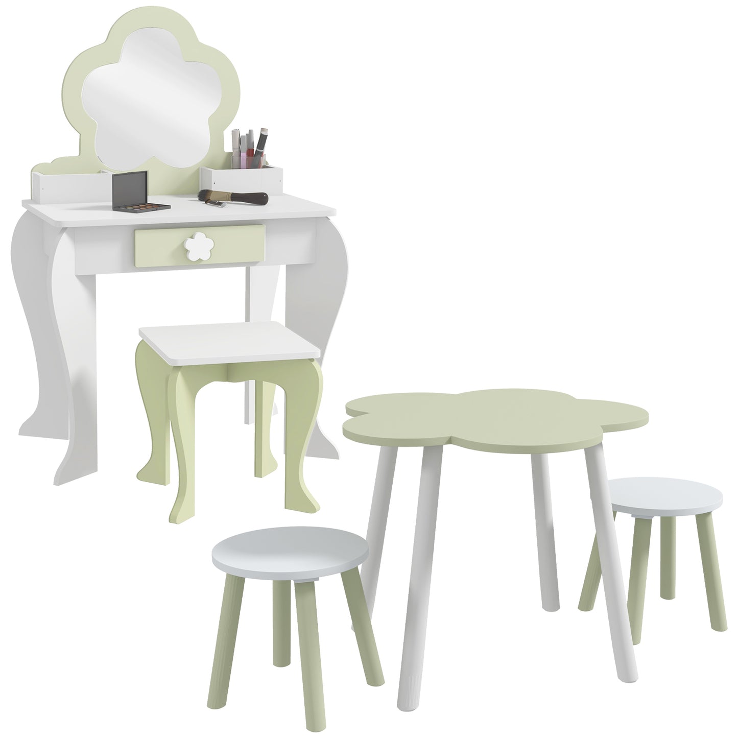 5 PCs Kids Furniture Set Flower Design for 3-5 Years