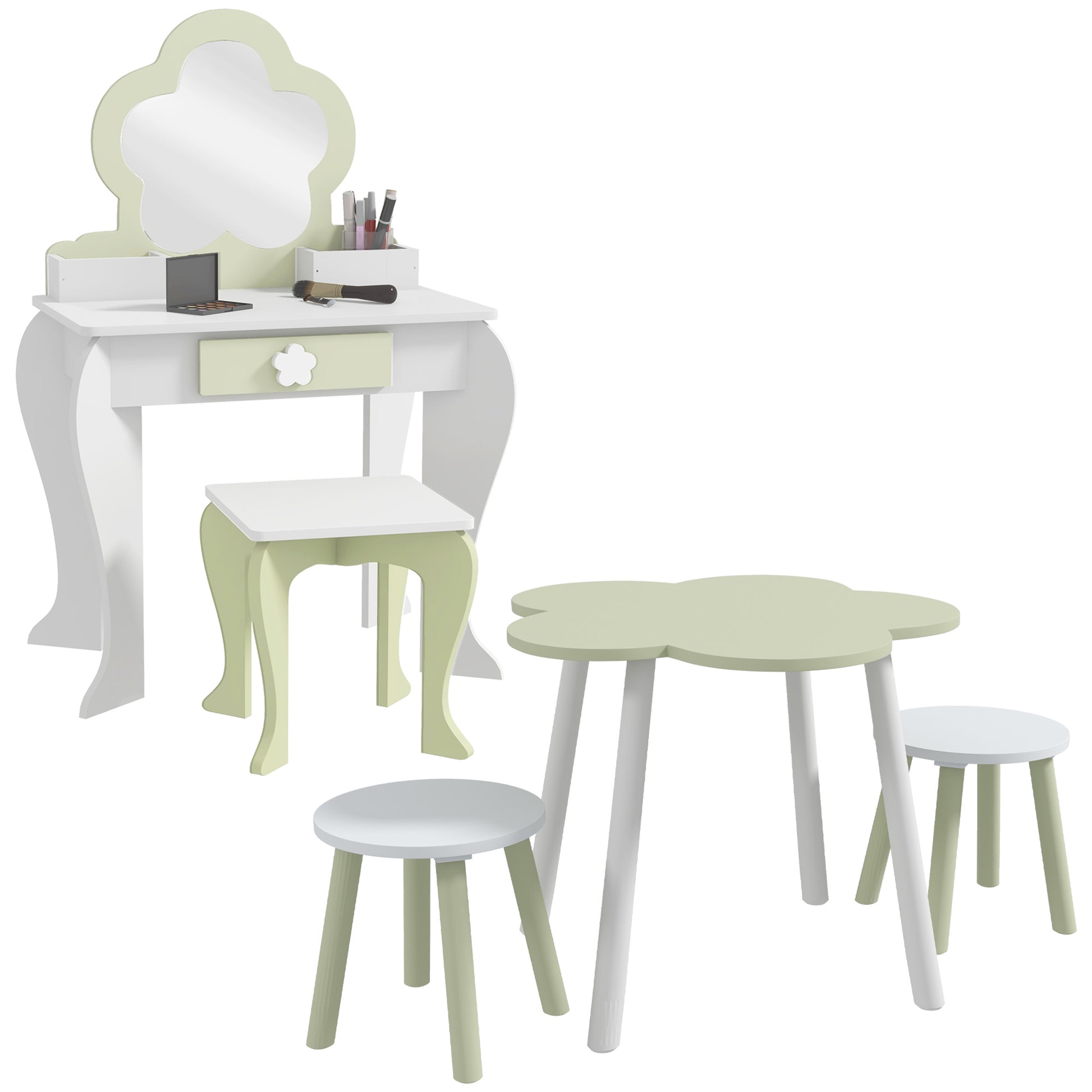 5 PCs Kids Furniture Set Flower Design for 3-5 Years