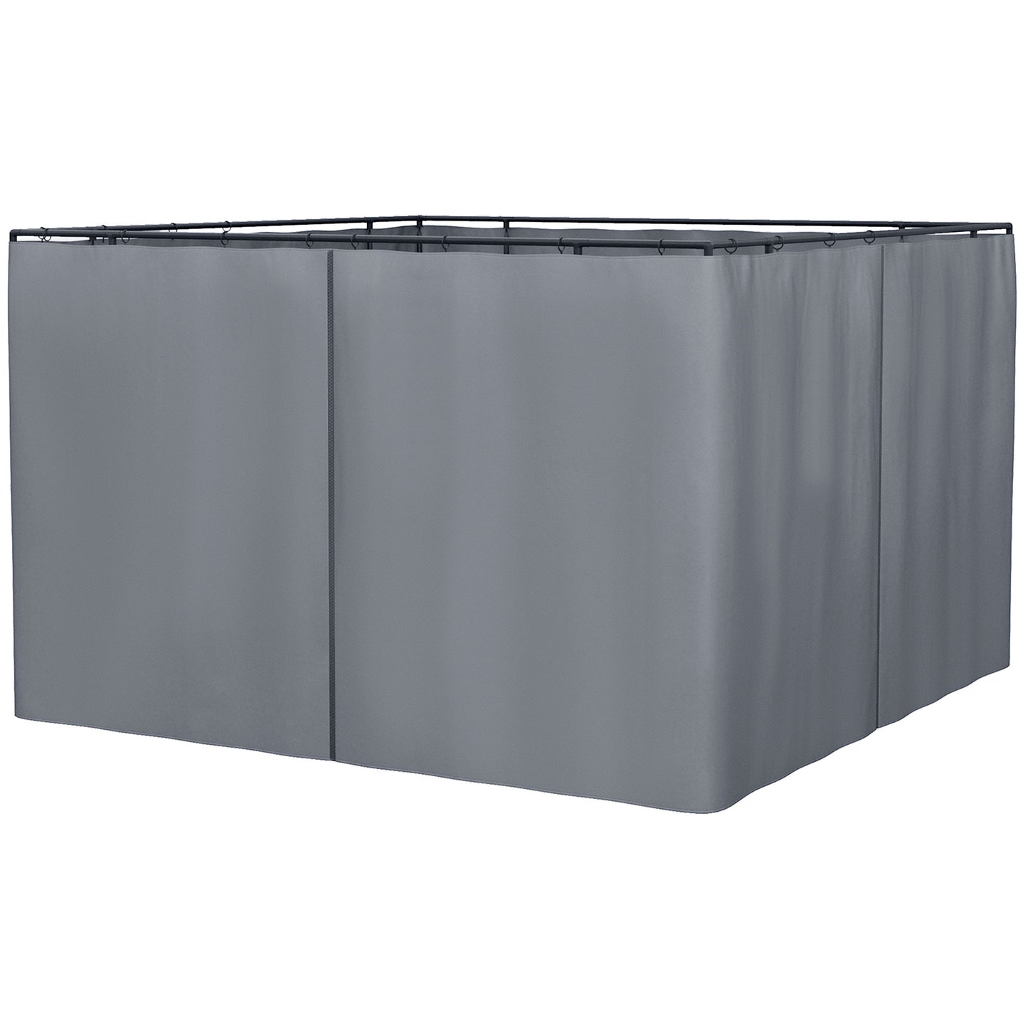 Replacement Gazebo Curtains 4-Panel Sidewalls with Zipper