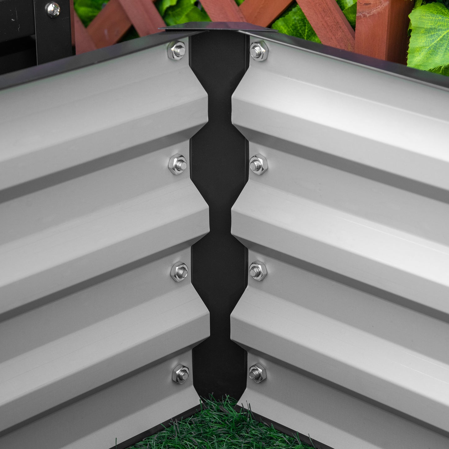 Set of Two 60 x 60cm Steel Planter Boxes