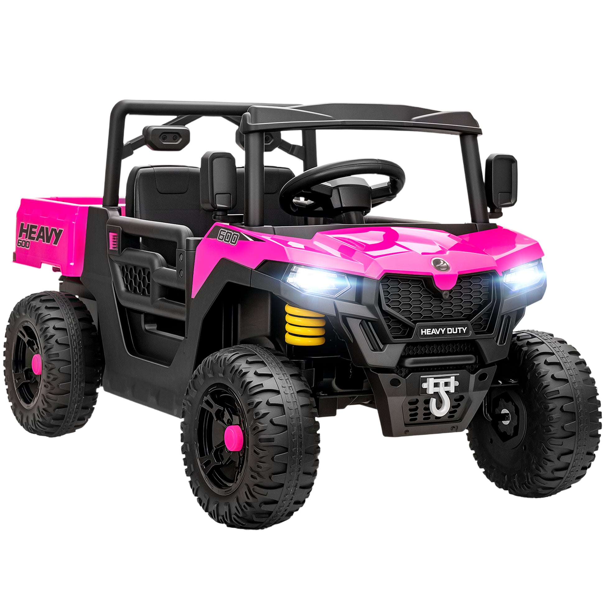 Kids Ride on Car, 12V Electric Kids UTV with Electric Dump Bed