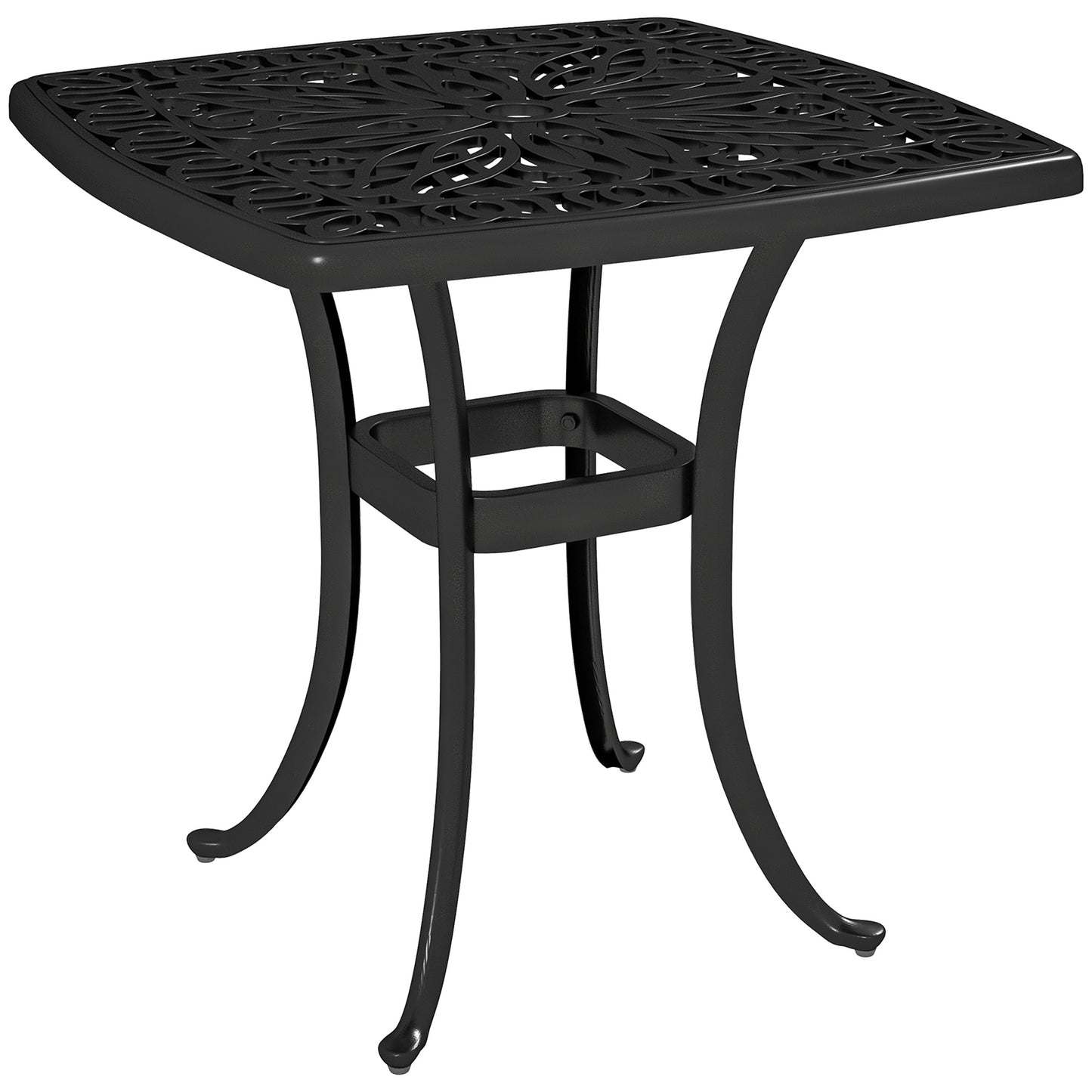 Outdoor Garden Table, Cast Aluminium Patio End Table (1)