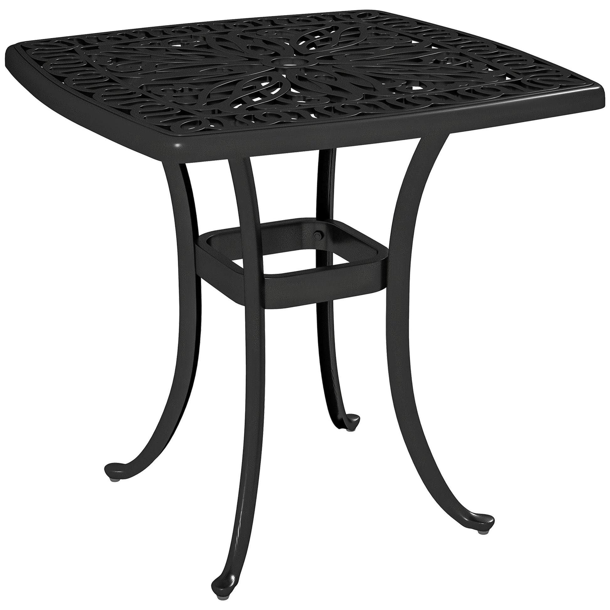 Outdoor Garden Table, Cast Aluminium Patio End Table (1)