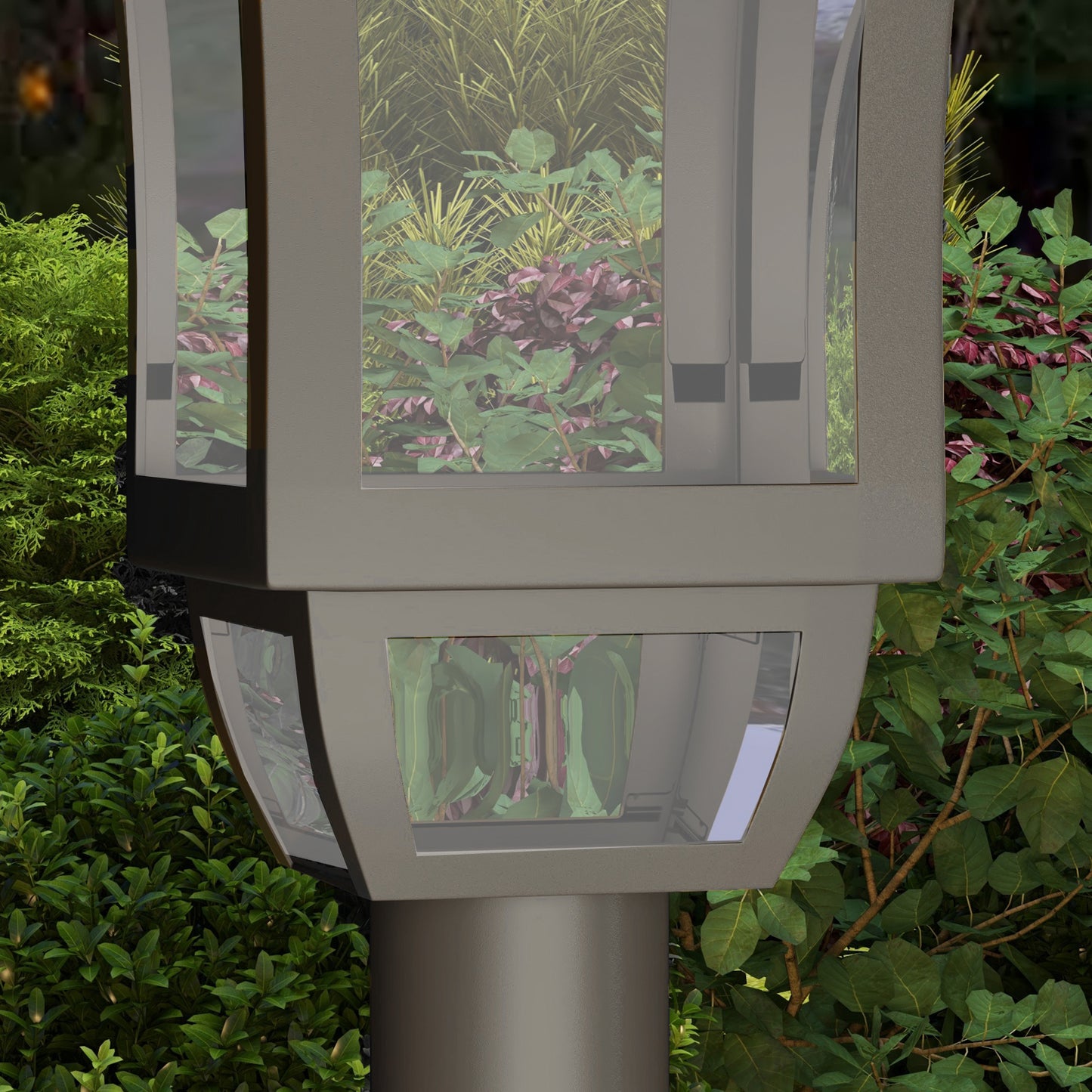 1.3 m Garden Lamp Post Light, LED Outdoor Solar Post Lights