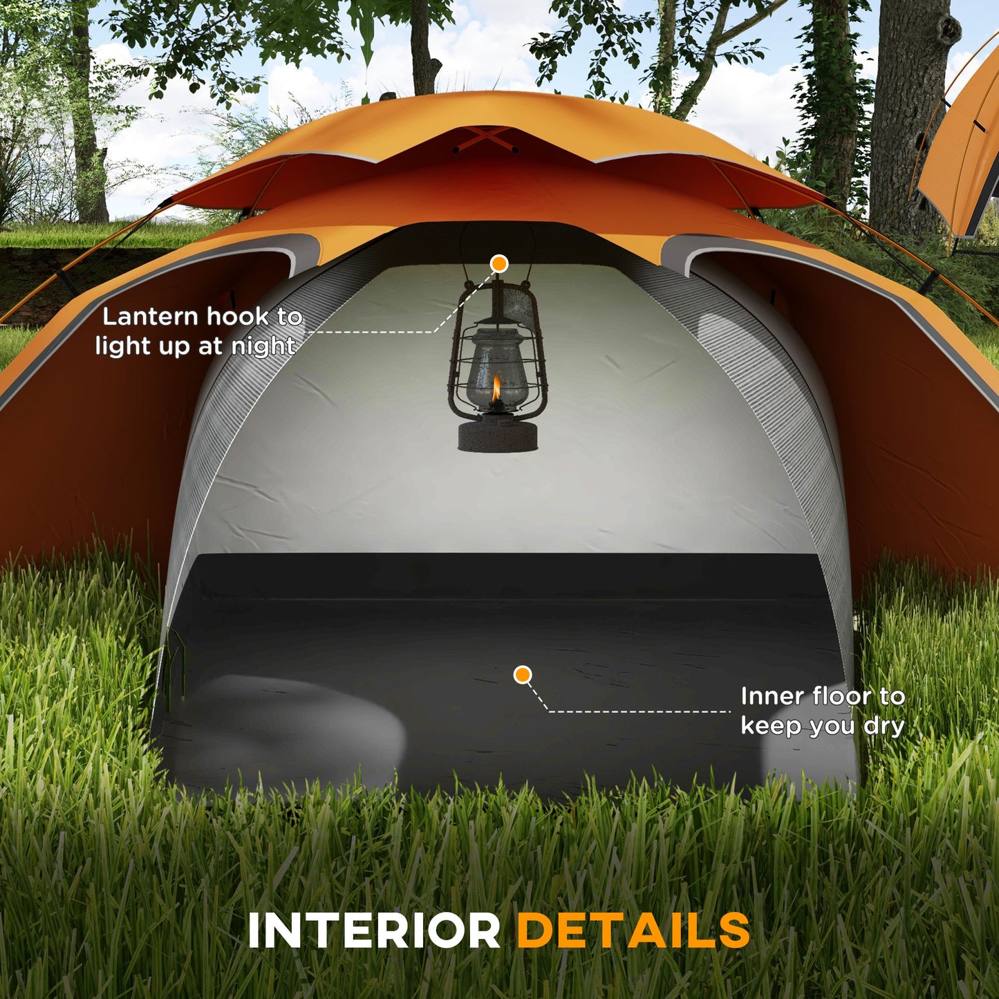 Camping Tent with Self Inflatable Mattress