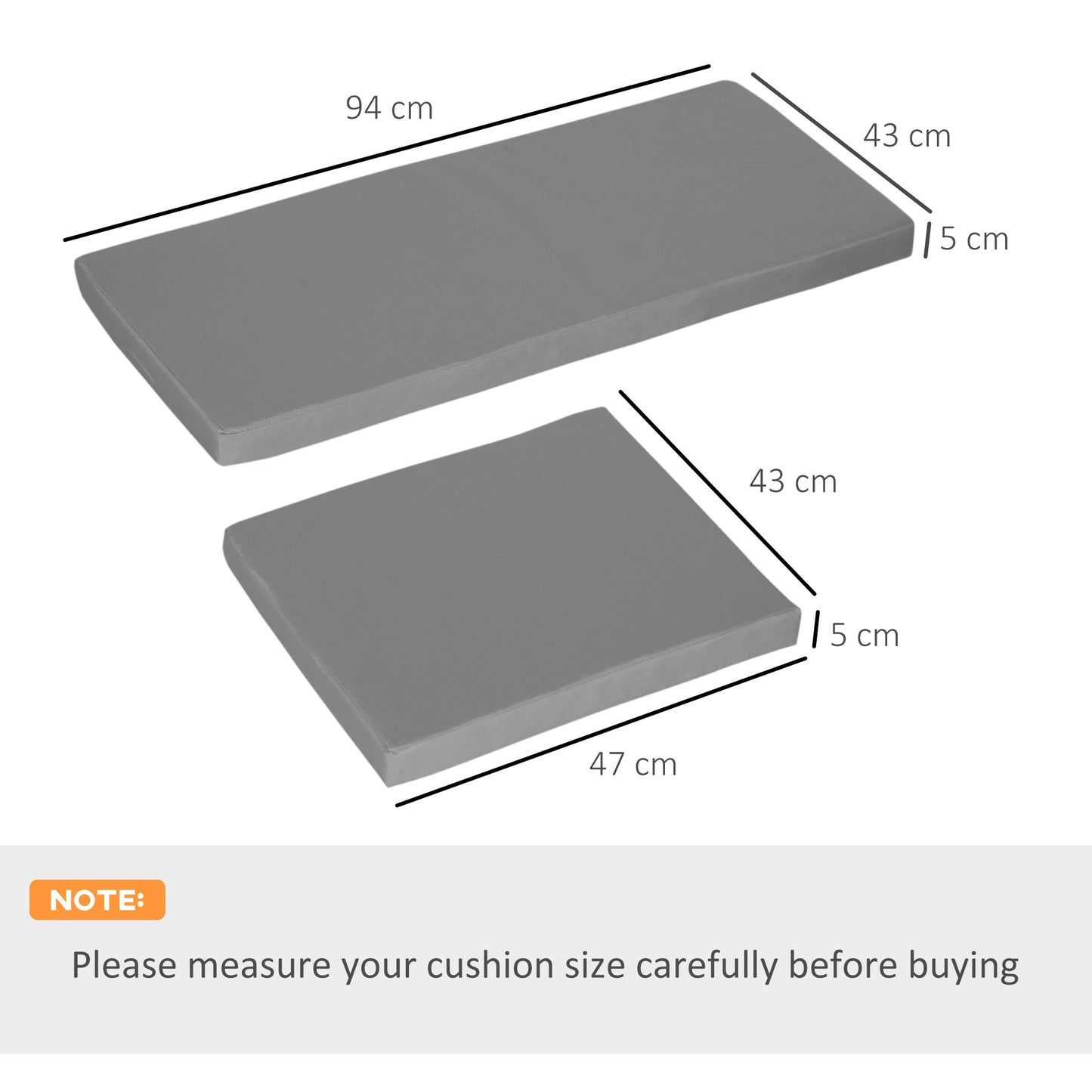 Outdoor Seat Cushion Pads for Rattan Furniture