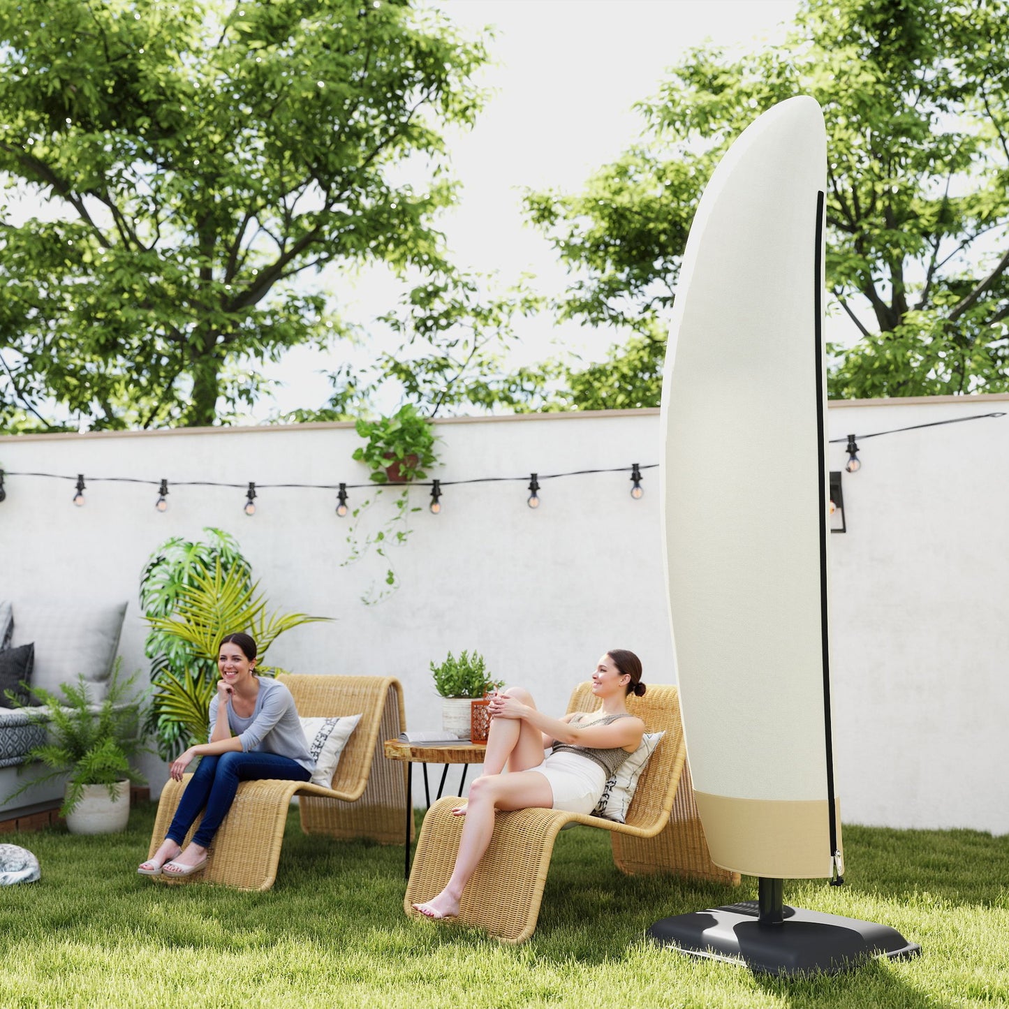 Parasol Cover, 600D Oxford Cantilever Umbrella Cover Fit