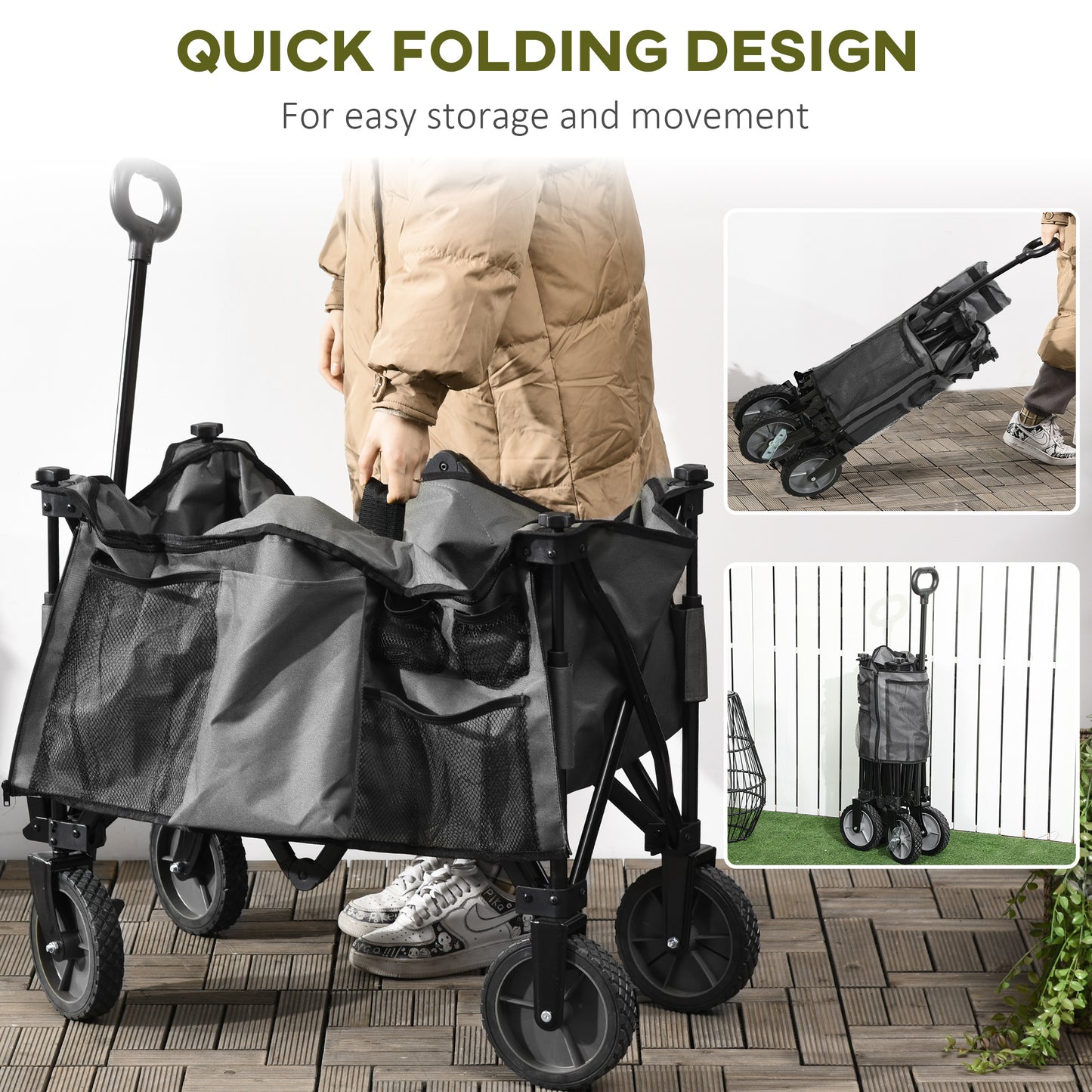 Garden Trolley, Cargo Traile on Wheels