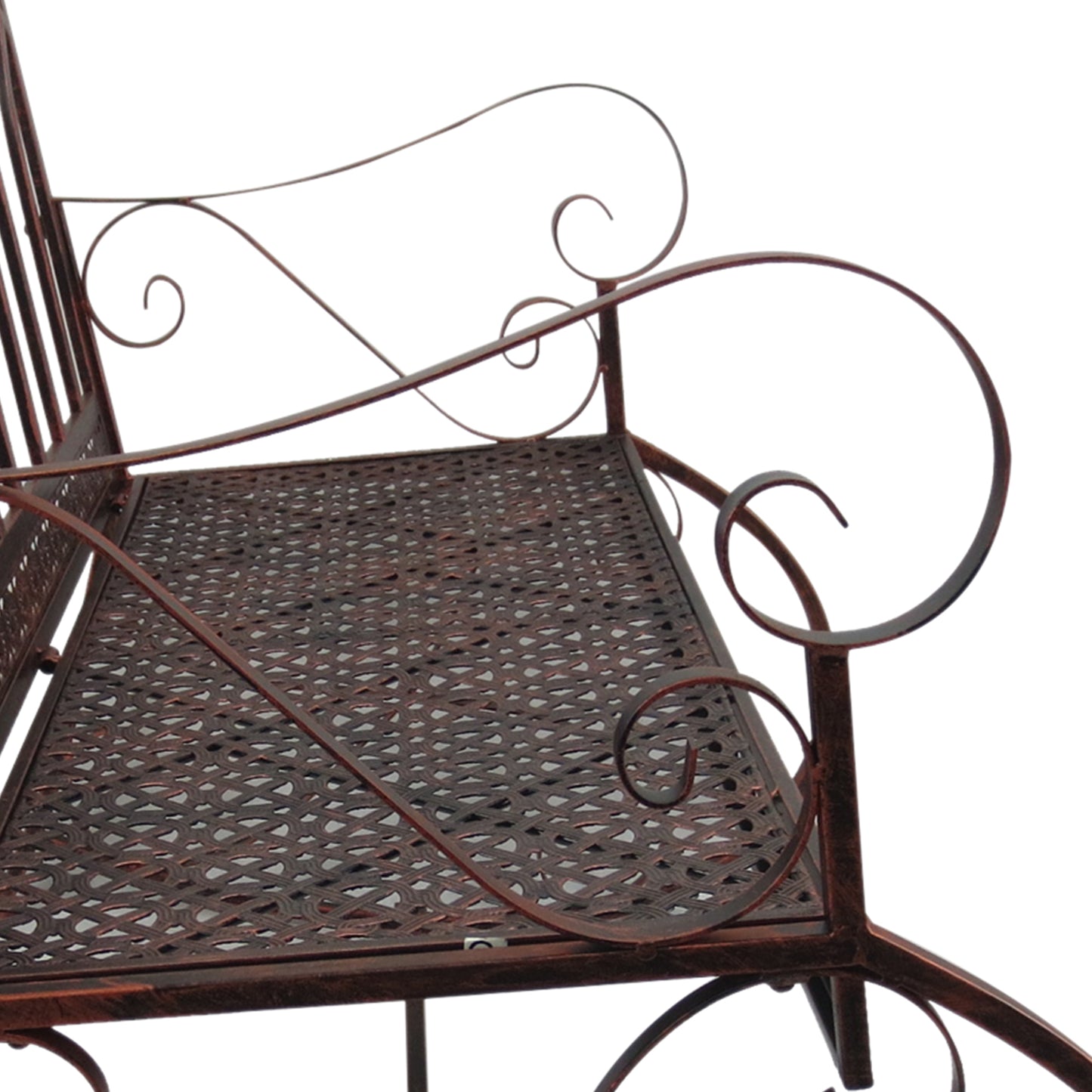 Outdoor Iron Rocking Chair-Bronze