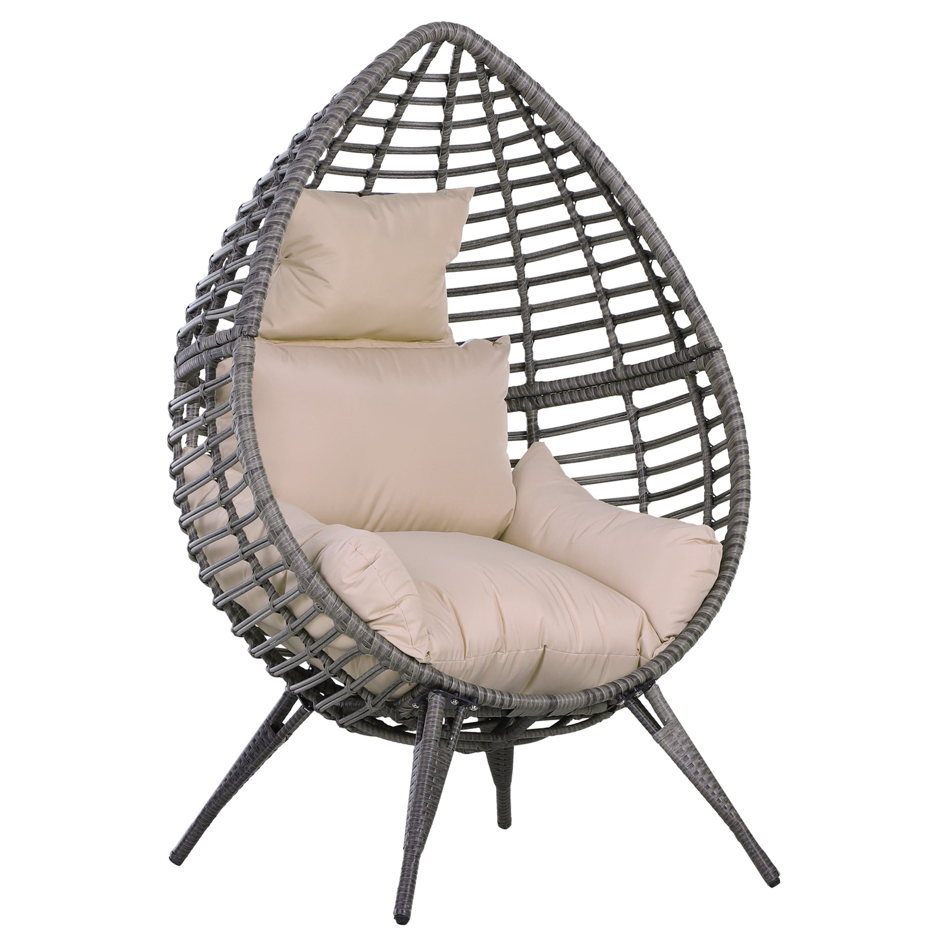 Garden Egg Chair, Teardrop Outdoor PE Rattan Chair