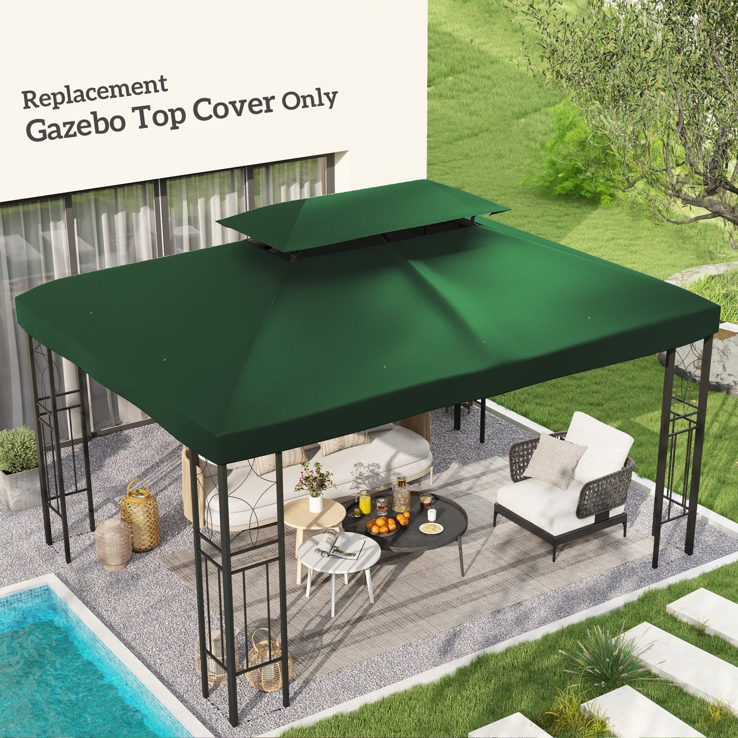 Gazebo Roof Replacement, for 3 x 4m Frames