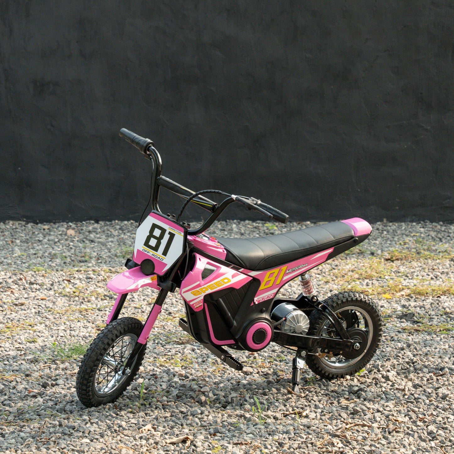 Kids Electric Motorbike, 24V Ride On Motorcycle with 3 Speeds