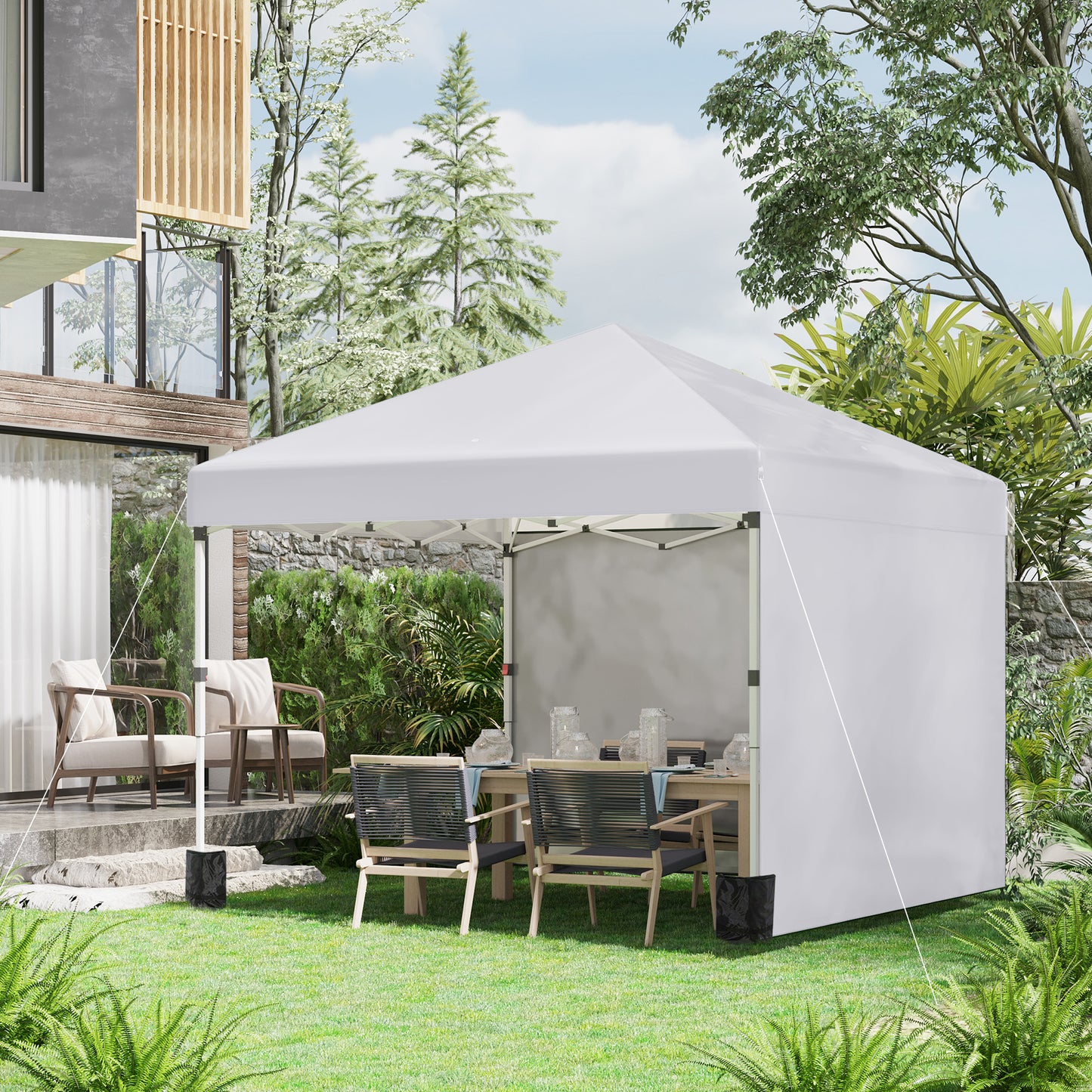 3 x 3 (M) Pop Up Gazebo, UPF 30+ with 2 Sidewalls