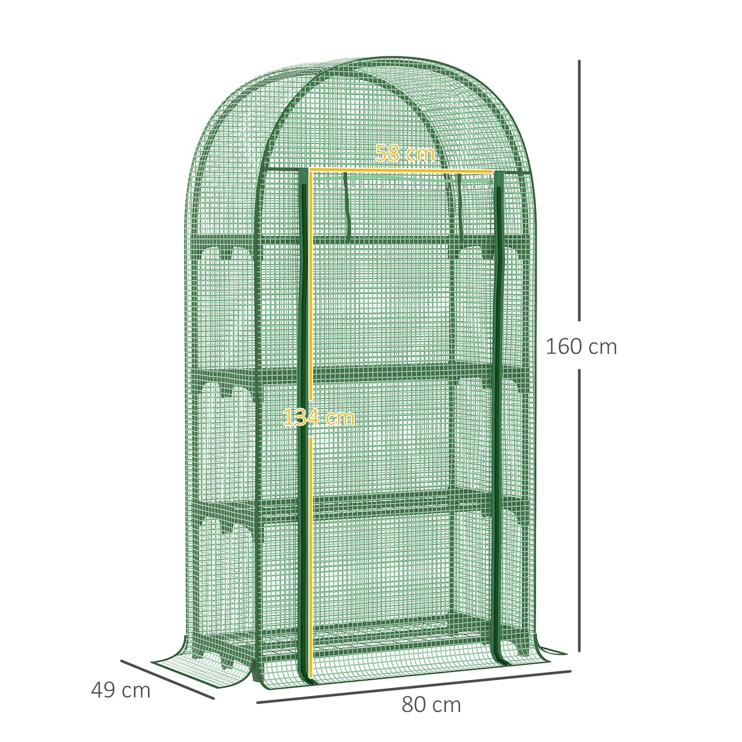 4 Tier Mini Greenhouse for Outdoor