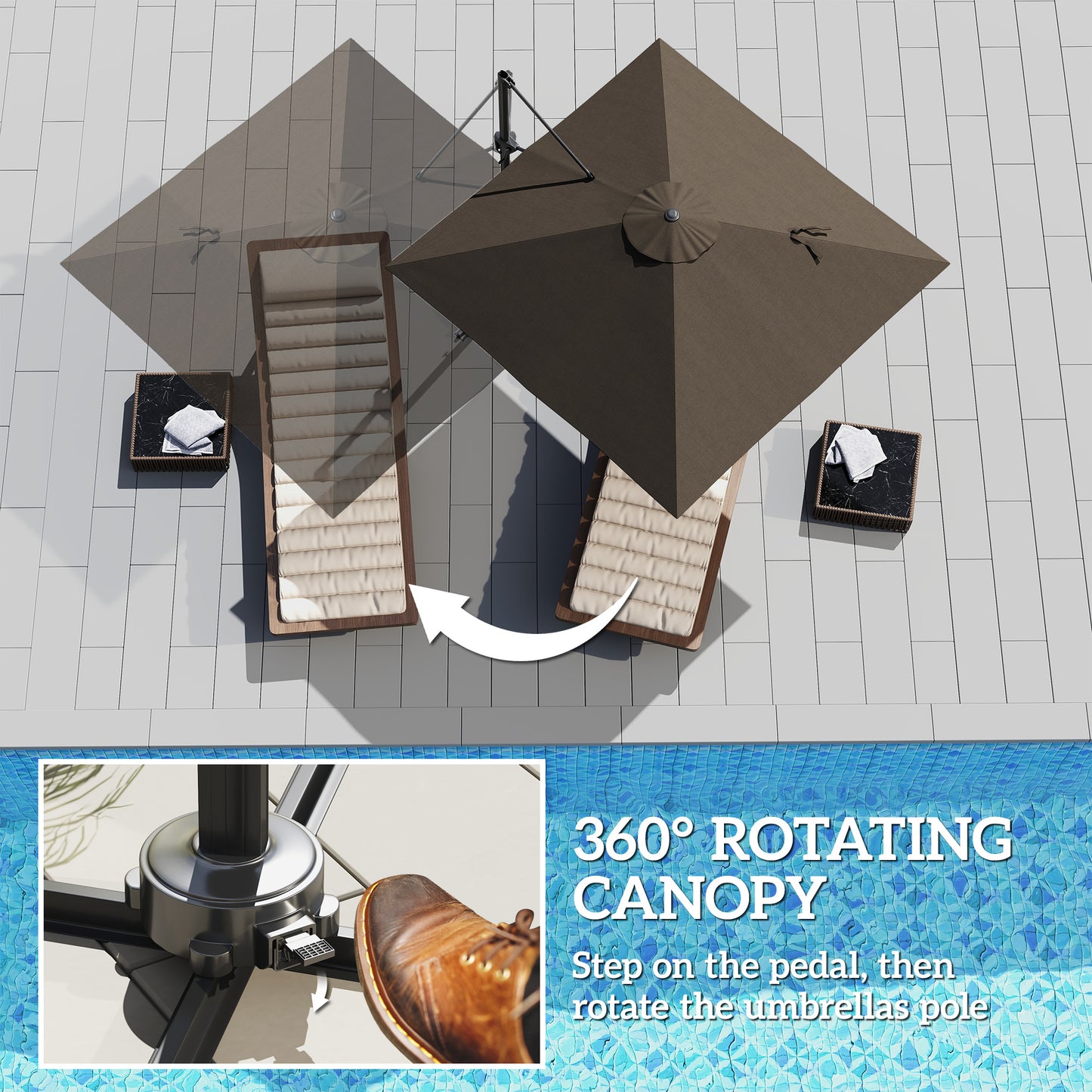 Patio Offset Parasol Umbrella