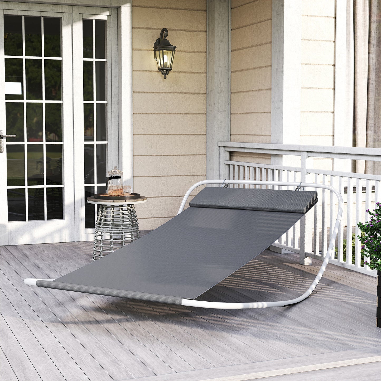 Rocking Sun Lounger, Single Garden Lounger Sunbed