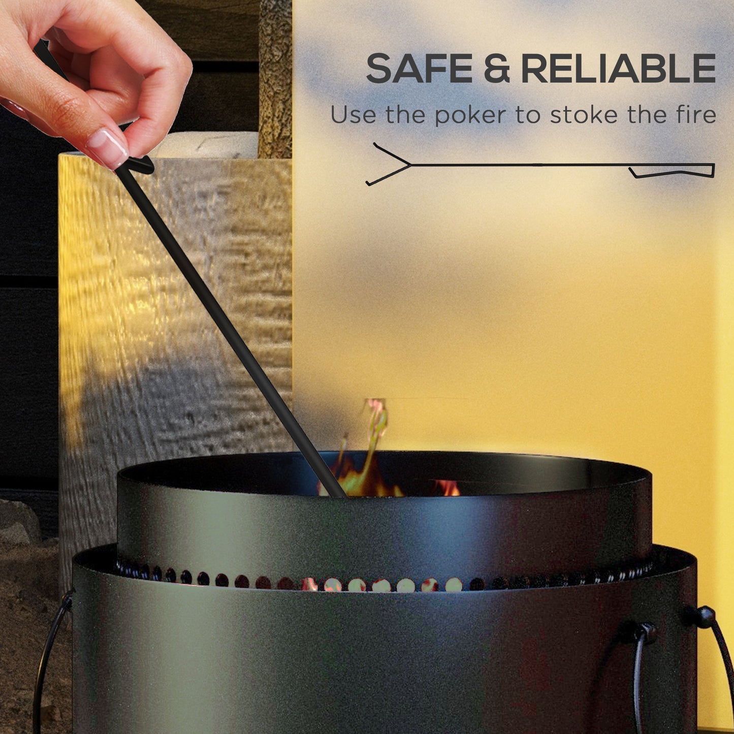 Smokeless Fire Pit with Ash Catcher