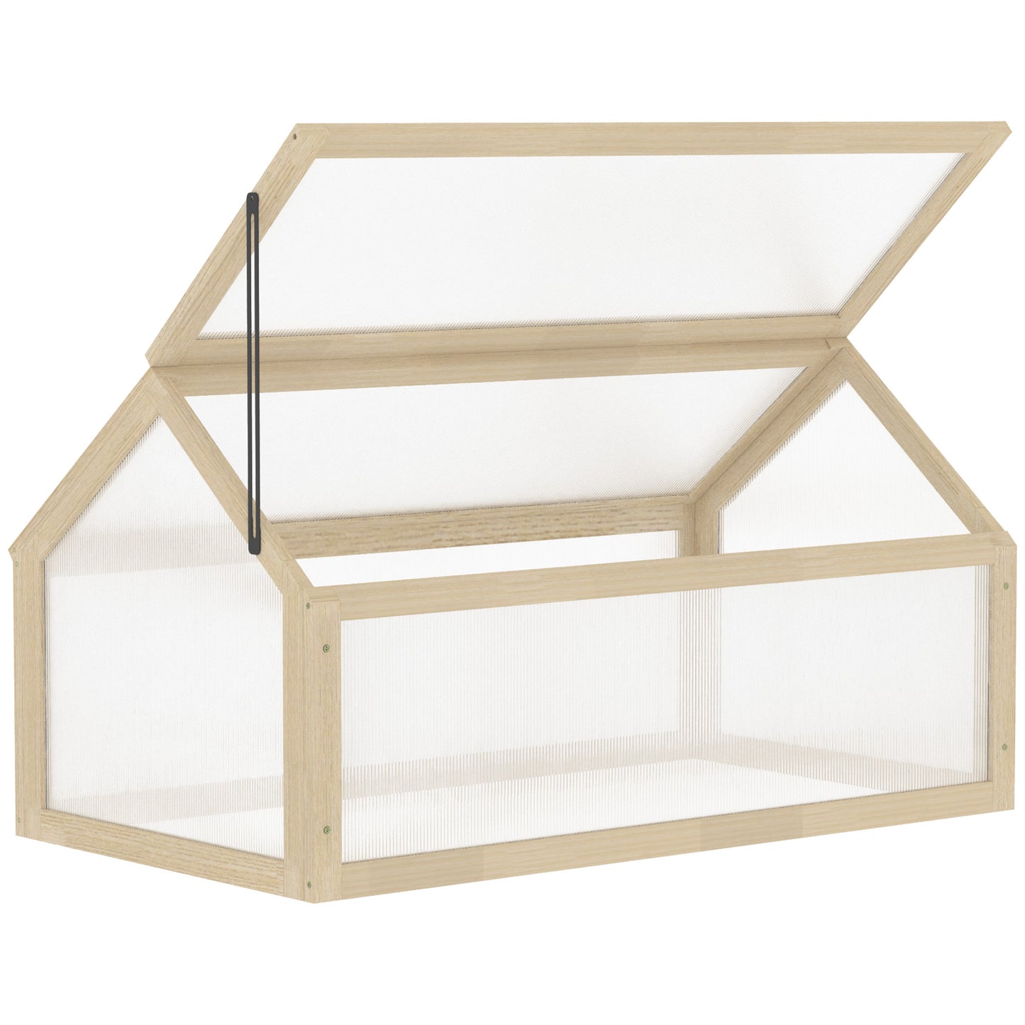 Wooden Cold Frame Garden Polycarbonate Greenhouse
