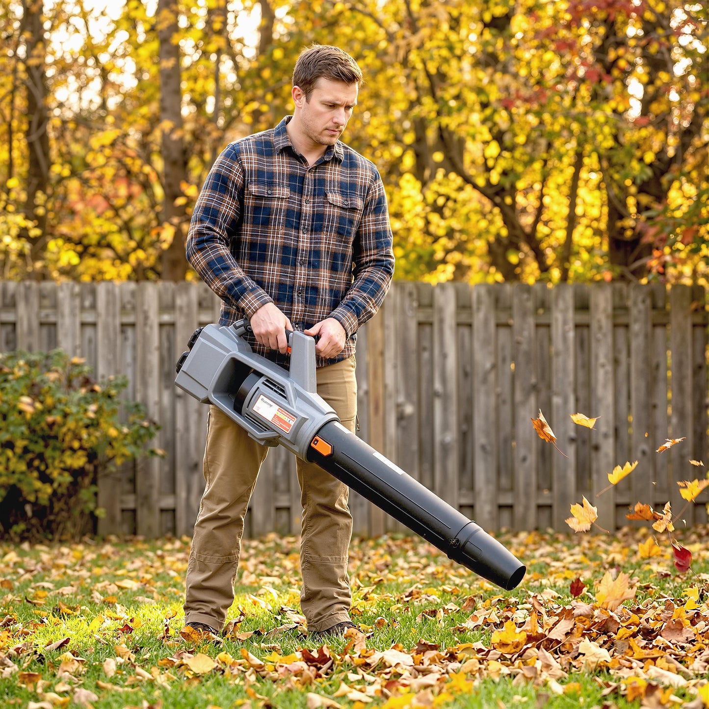 Leaf Blower Cordless with 2 x 4000mAh Batteries & Charger