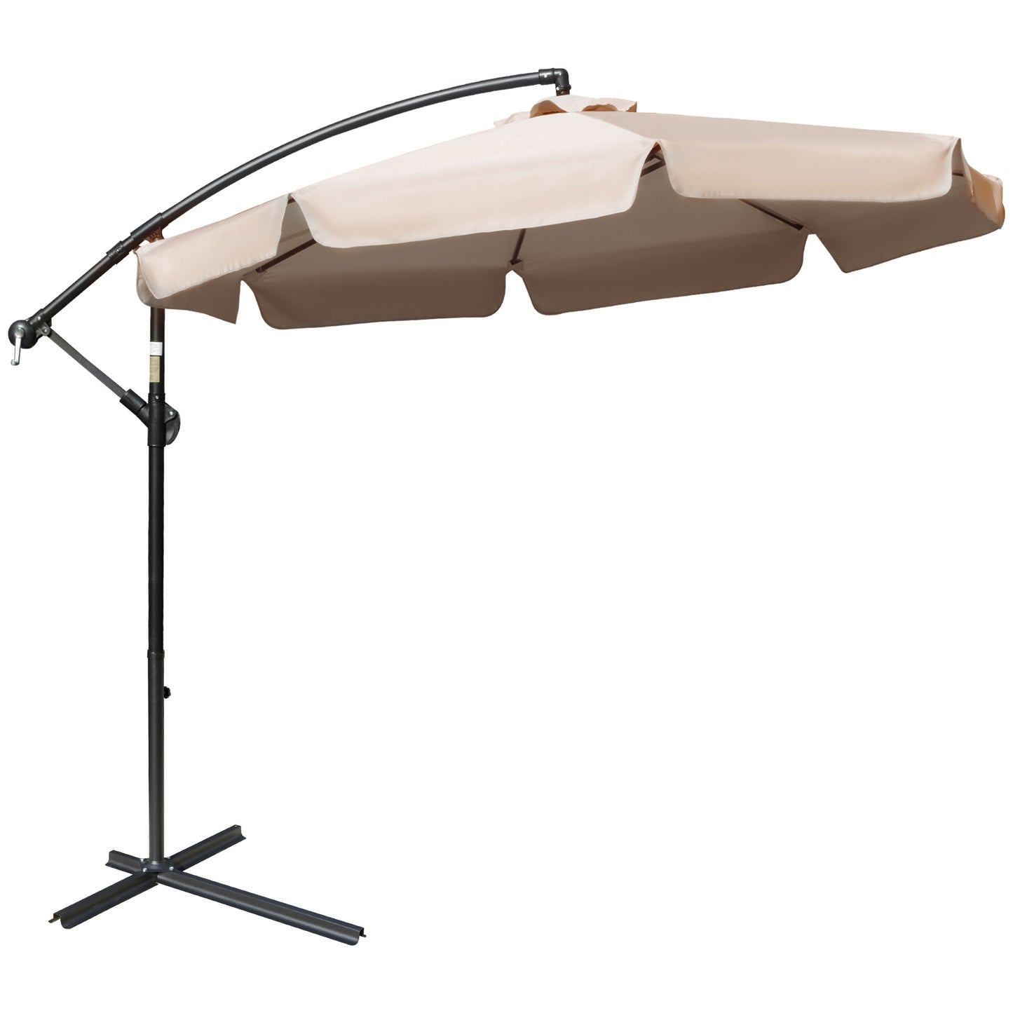2.7m Cantilever Parasol Banana Sun Umbrella with Crank Handle