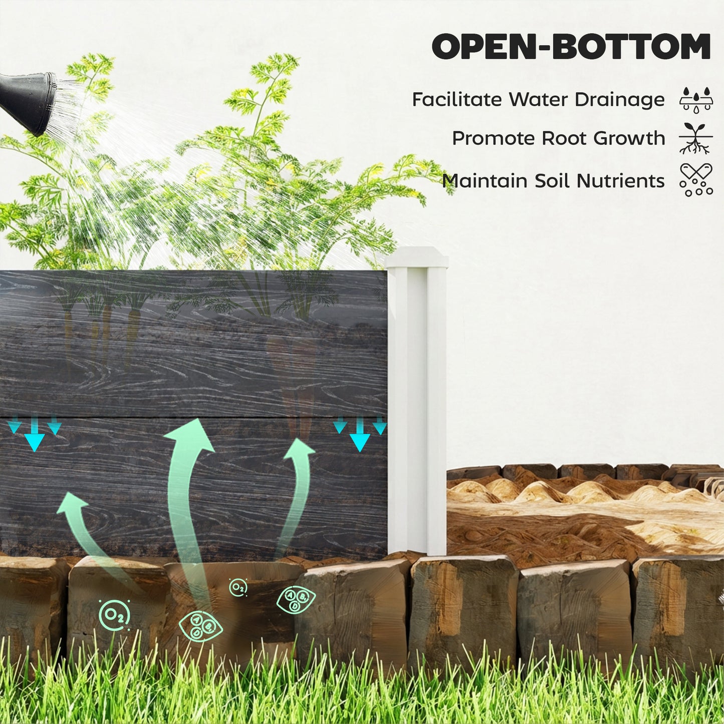 Vinyl Raised Garden Bed Kit
