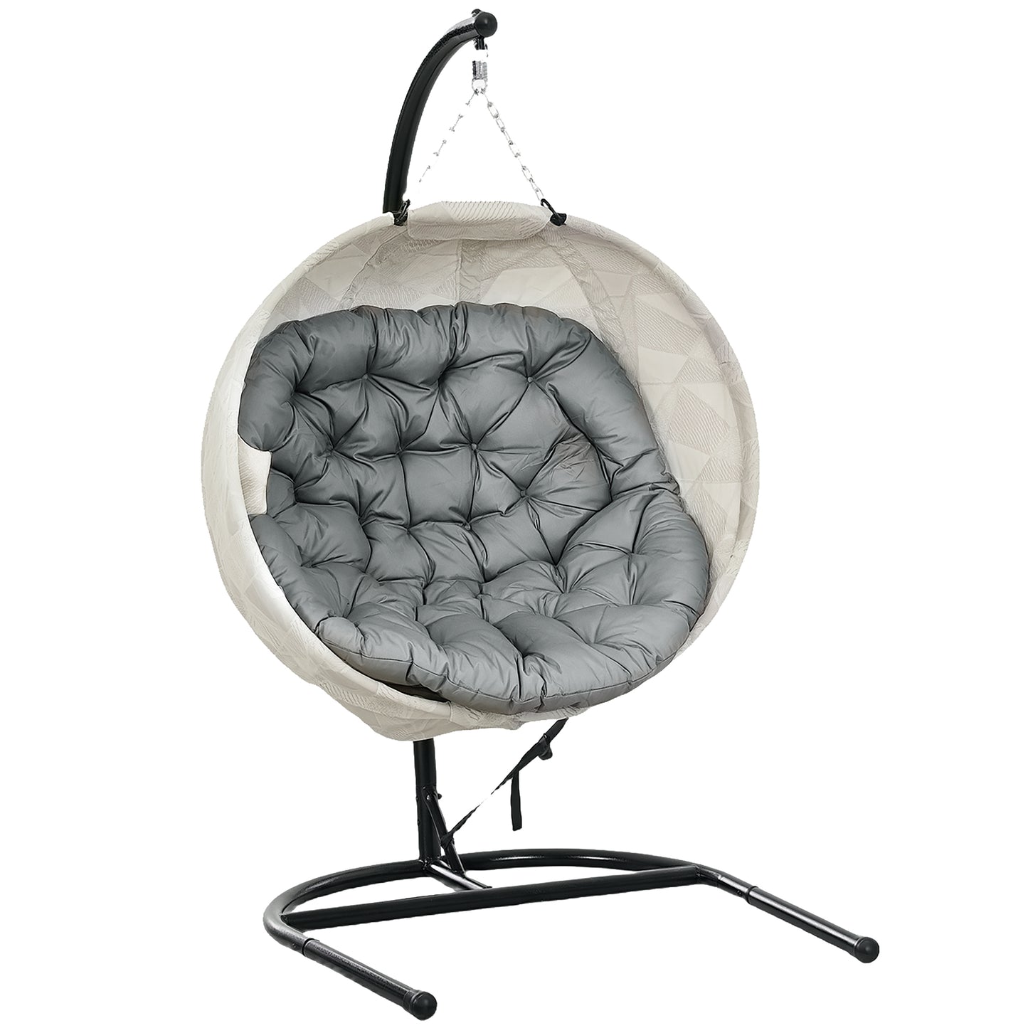 Hanging Egg Chair Outdoor Indoor Garden Swing Chair (2)