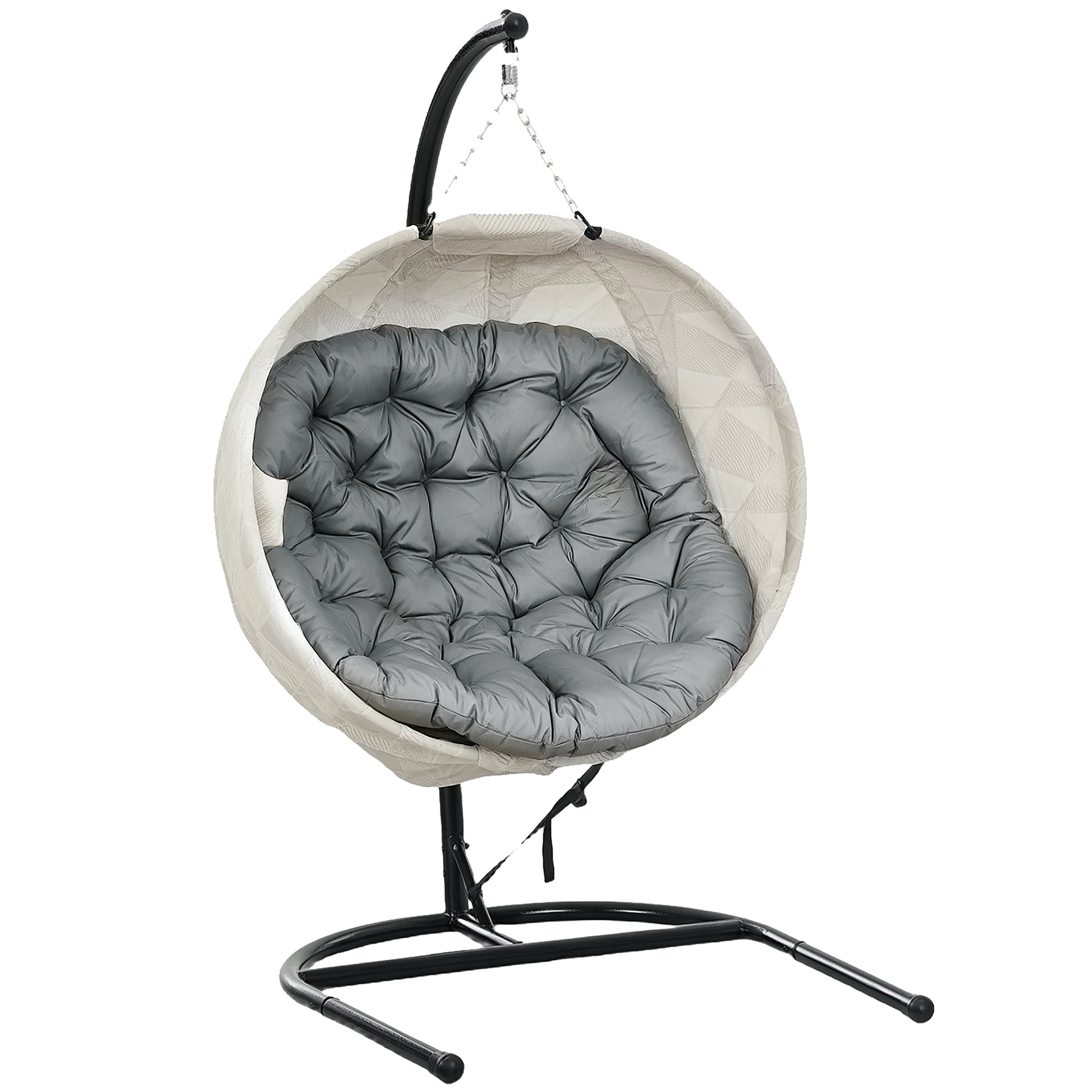 Hanging Egg Chair Outdoor Indoor Garden Swing Chair (2)