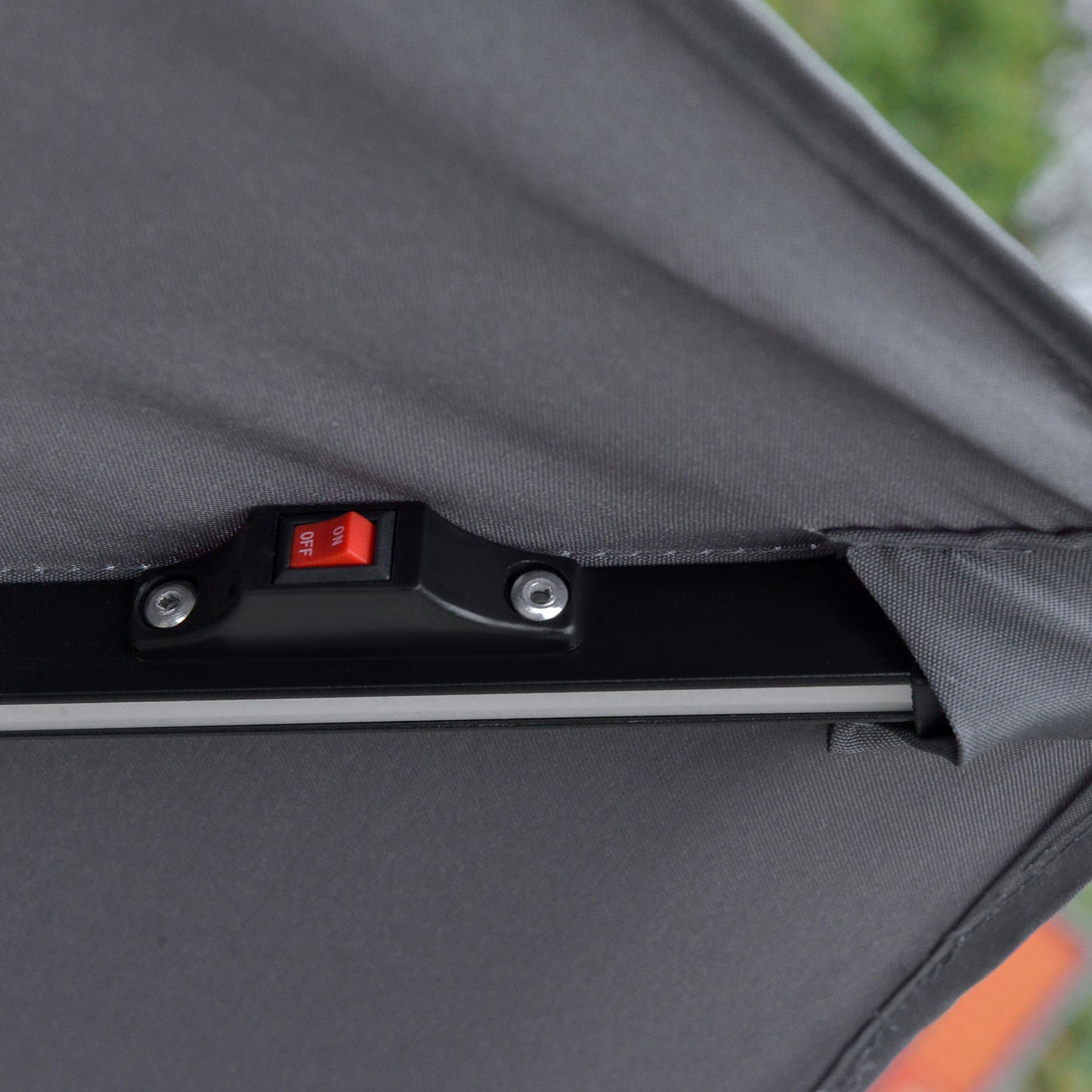 3m LED Light Overhanging Parasol