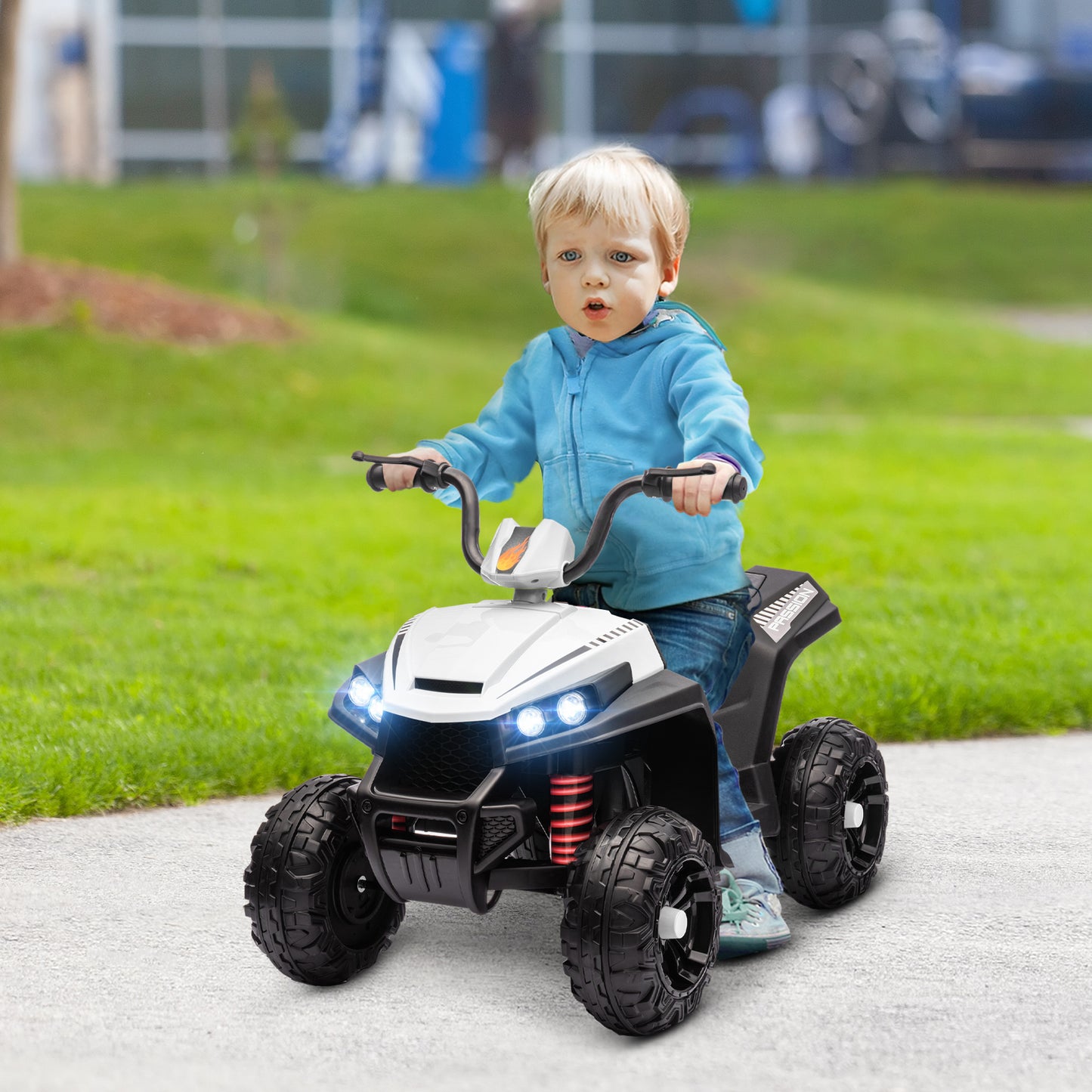 12V Kids Electric Quad Bike w/ Spring Suspension System, Forward