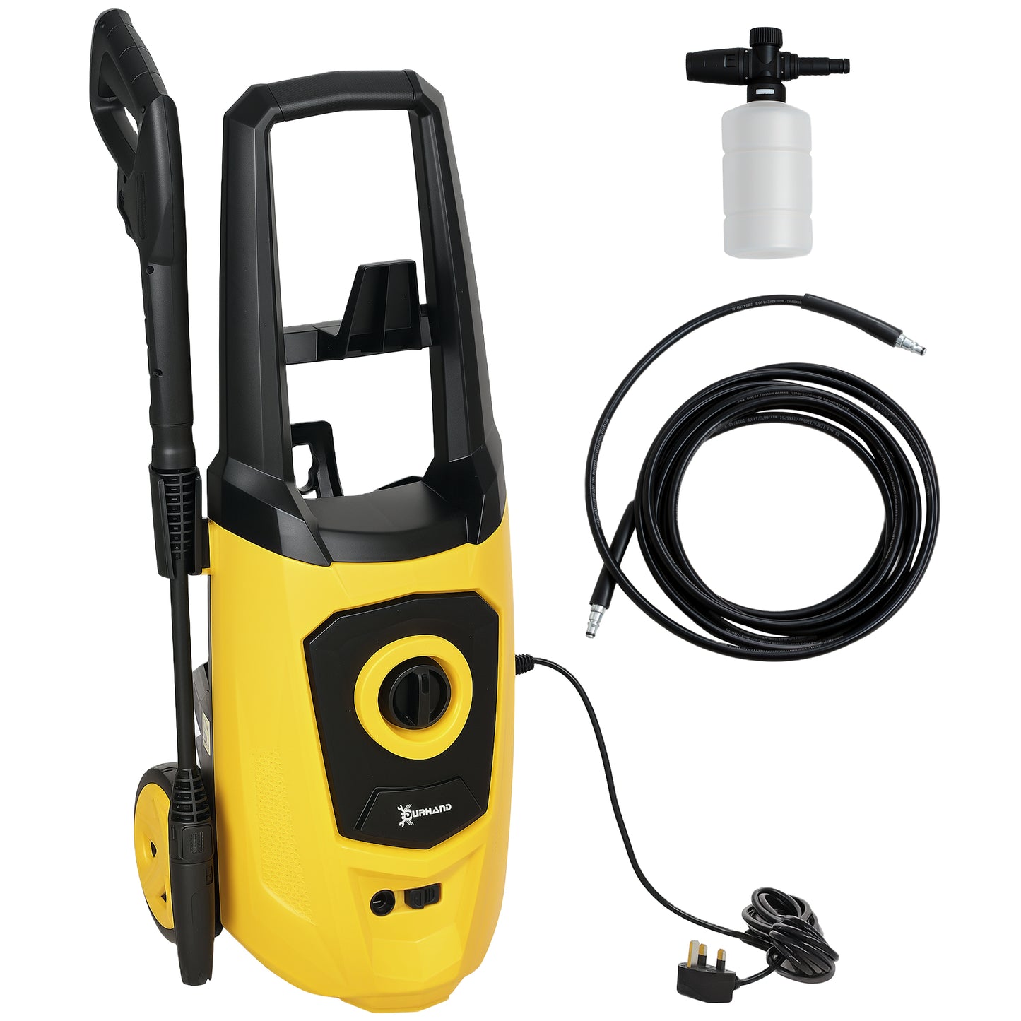 1800W High Pressure Washer, 150 Bar Pressure, 510 L/h Flow