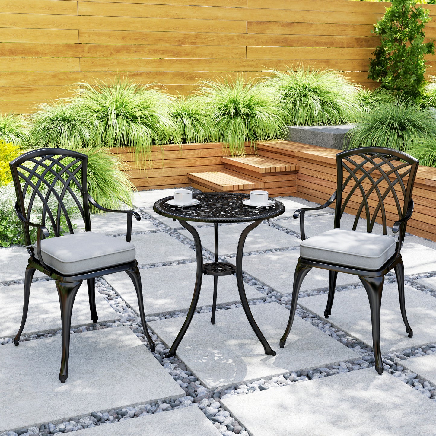 Three-Piece Cast Aluminium Bistro Set