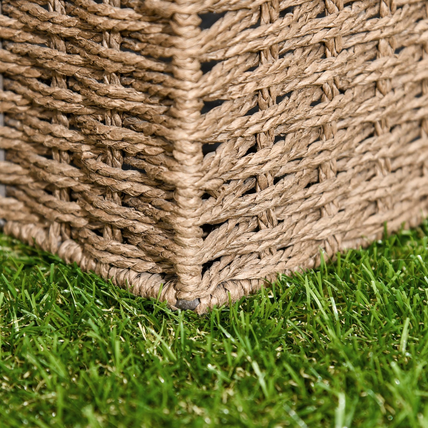 10-Piece Artificial Grass Set, Weatherproof Turf Tiles