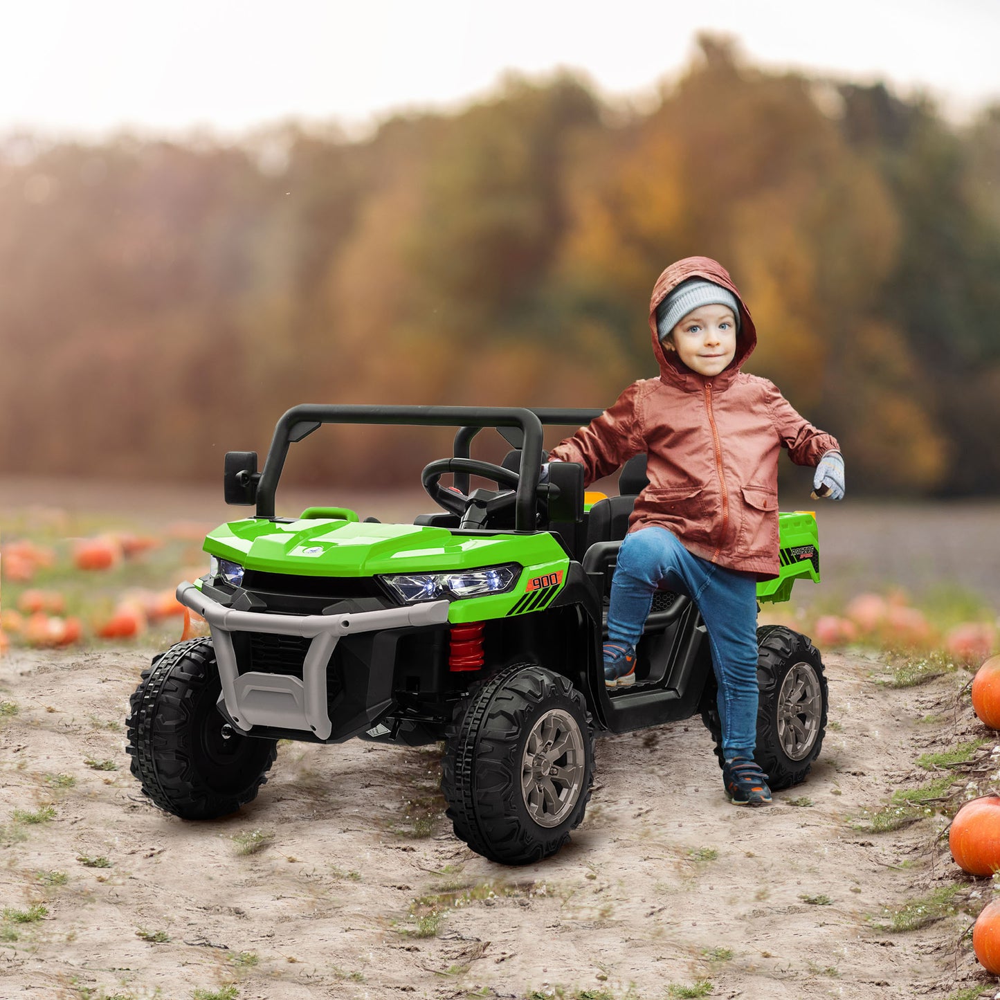 12V 2 Seater Kids Electric Ride-On Car with Electric Bucket
