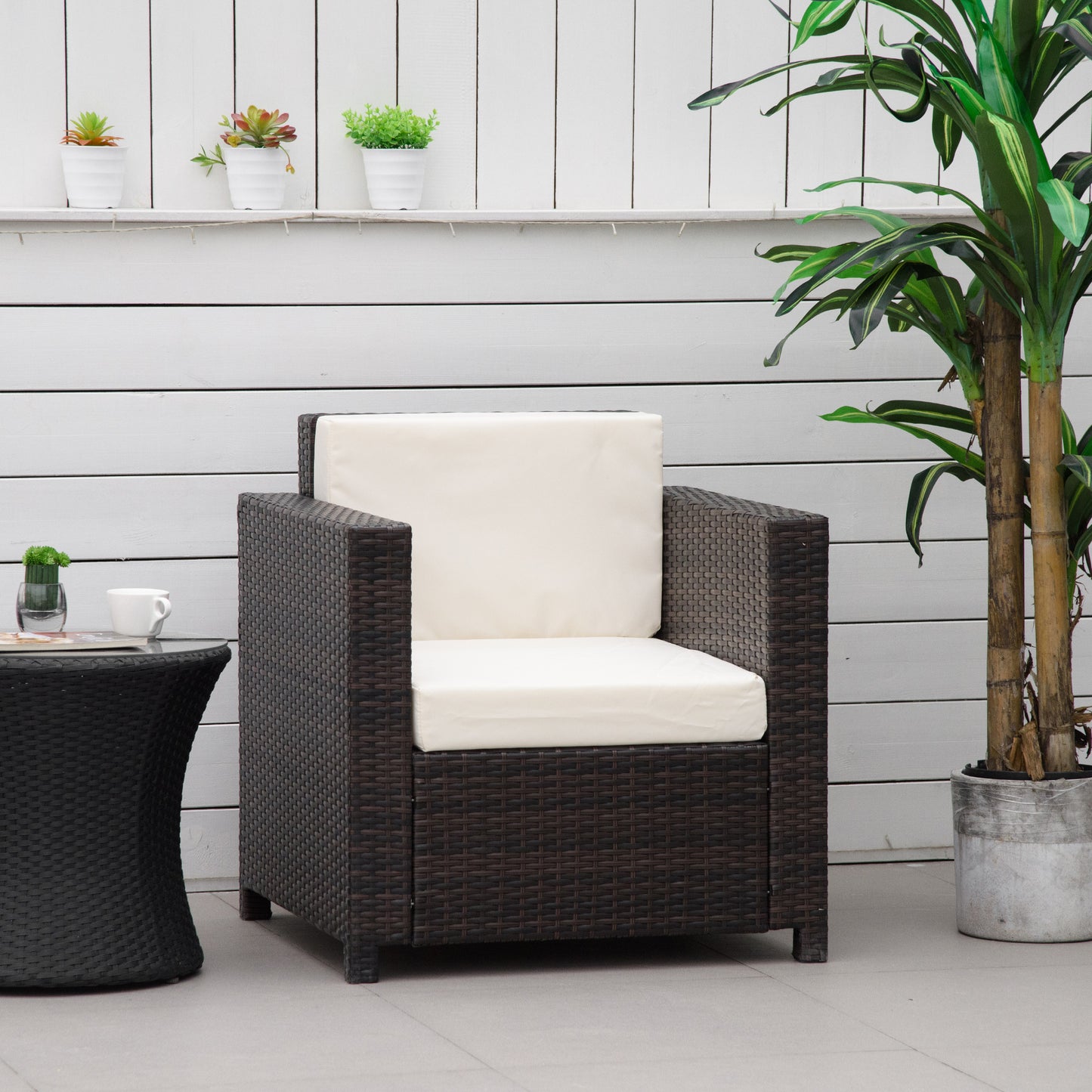 Single Seater Rattan Chair
