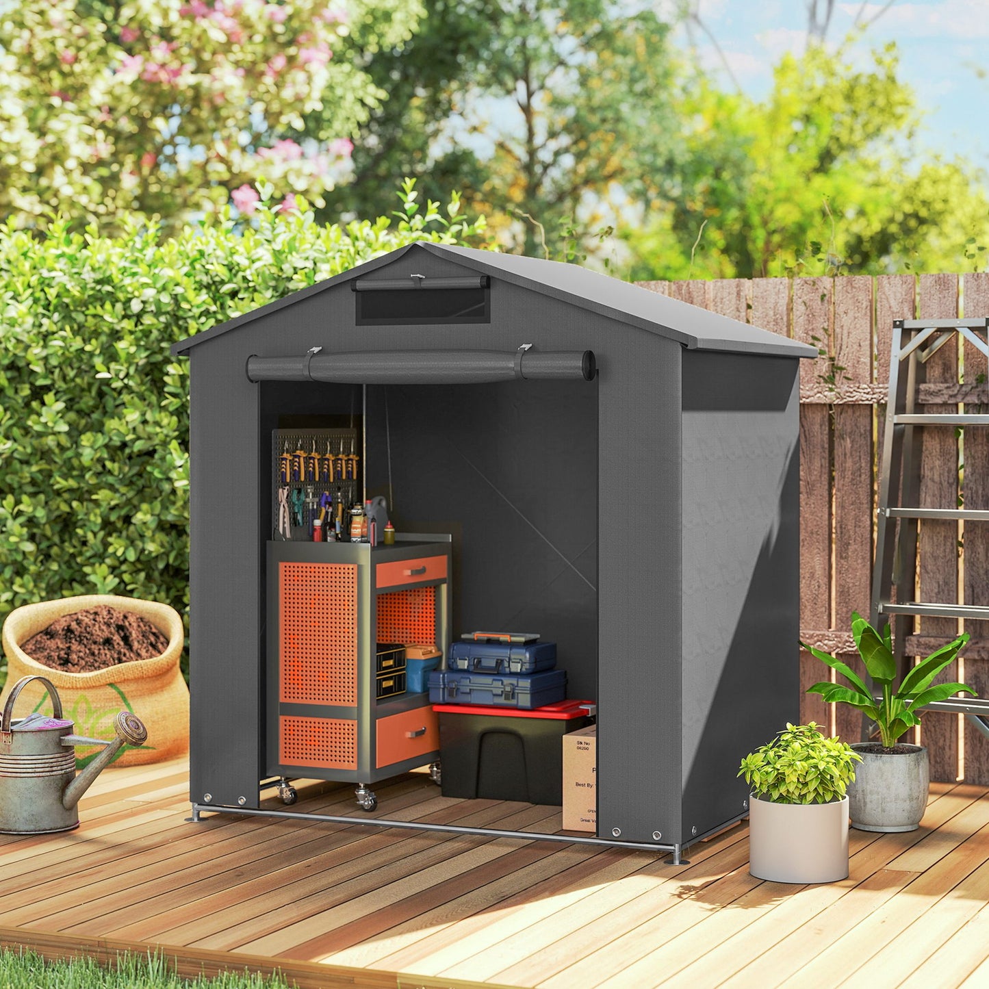 6 x 4 ft Outdoor Garden Storage Shed