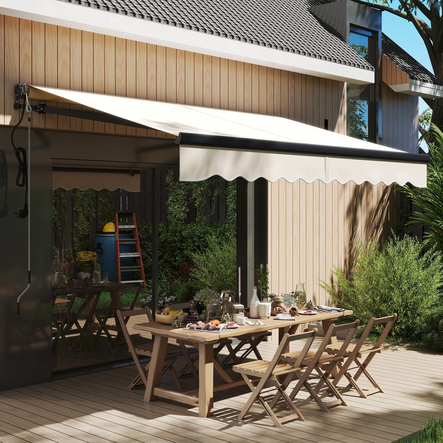 2.5 x 2m Electric Awning with Remote Controller (1)