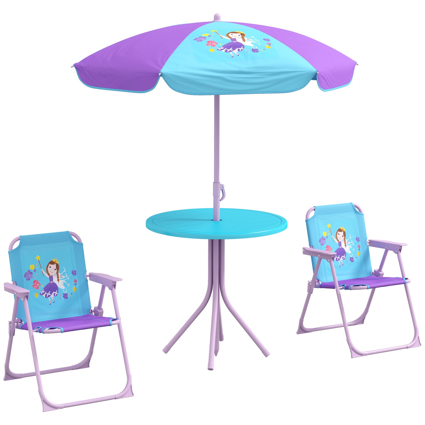 Kids Picnic Table and Chair Set (2)