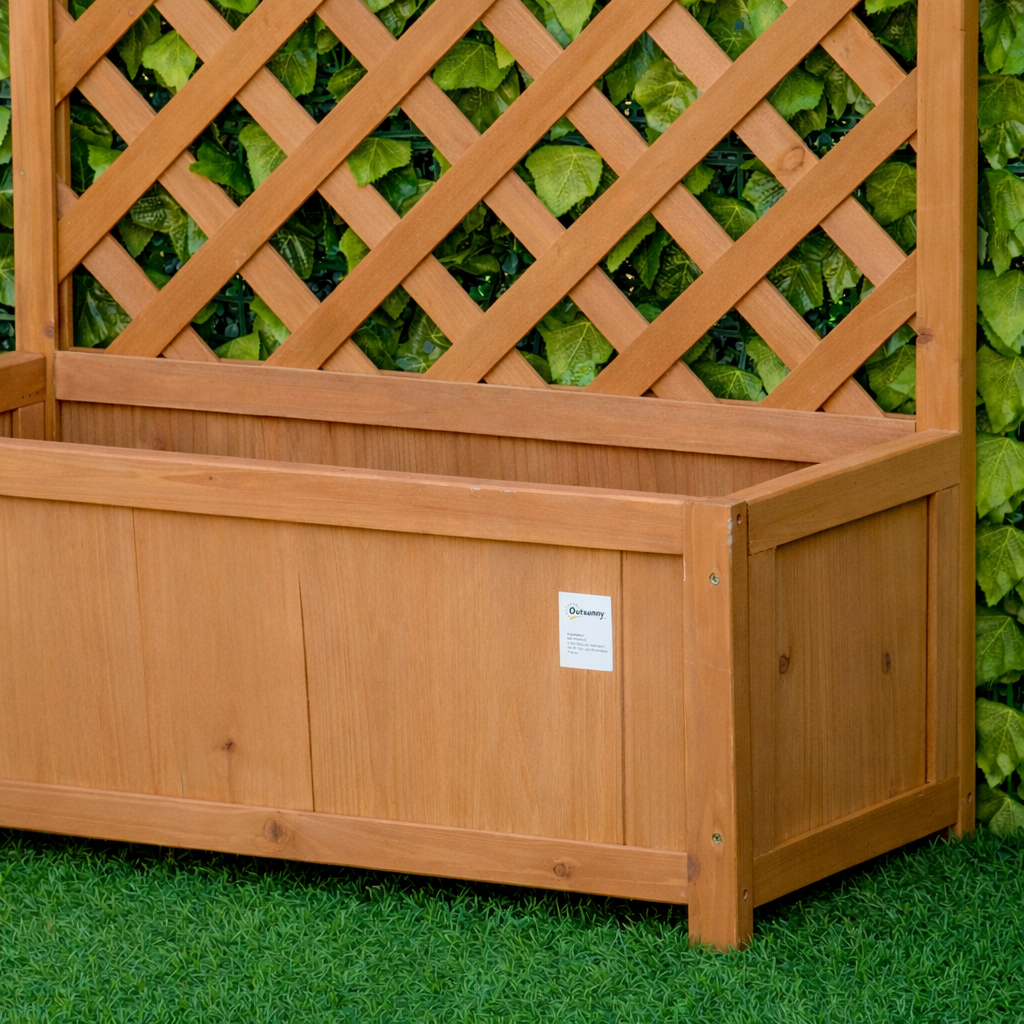 53L Garden Wooden Planter Box